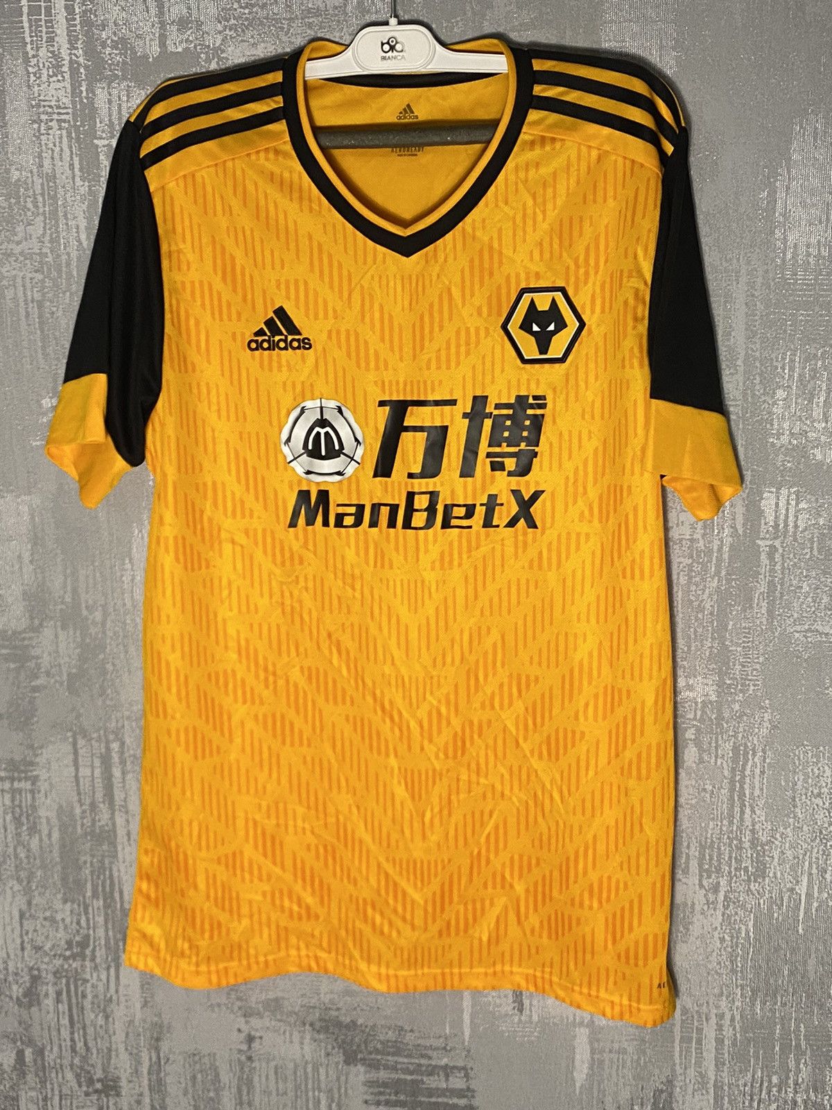Adidas 2020 Wolverhampton Adidas Soccer Jersey Home Kit Size US L / EU 52-54 / 3 - 1 Thumbnail