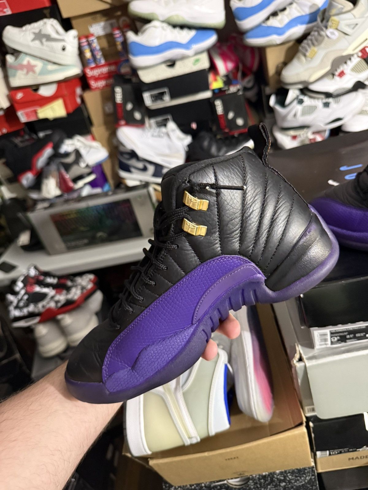 Jordan Brand Jordan retro 12 field purple sz 8 Size US 8 / EU 41 - 3 Thumbnail