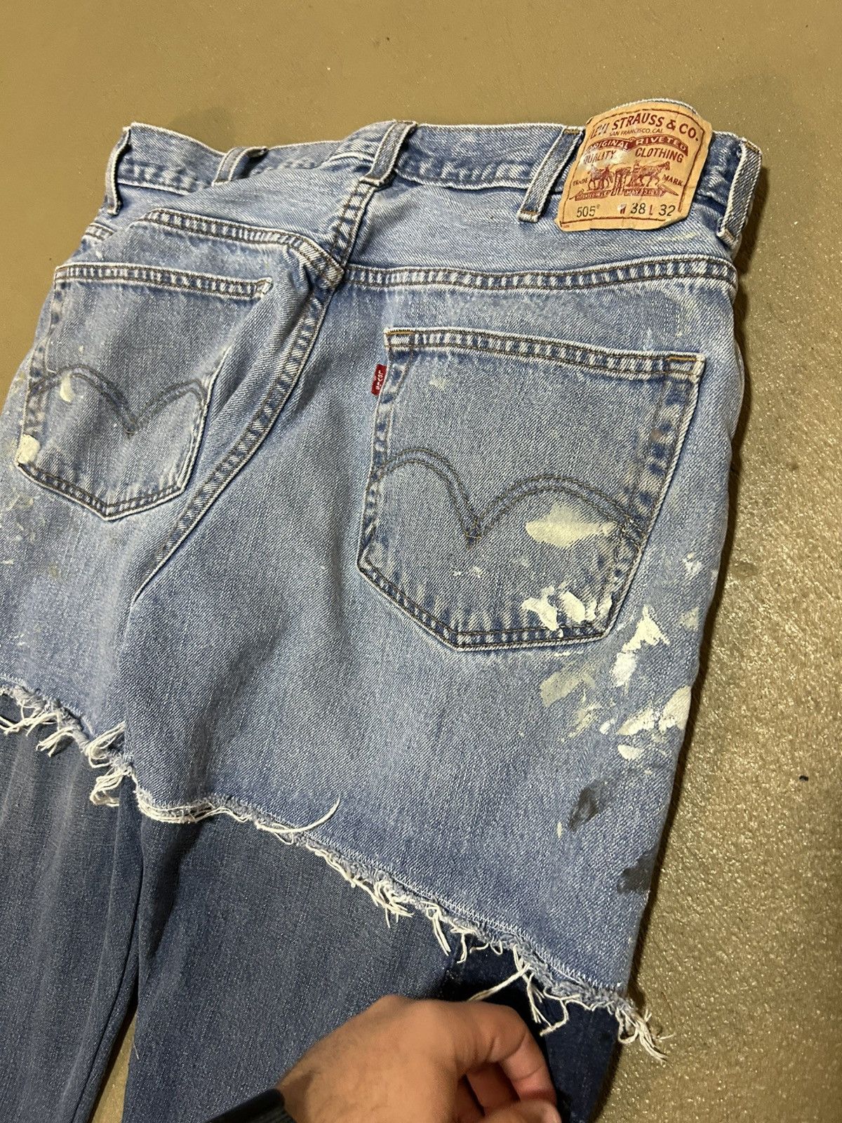 Other 1/1 Your World reconstructed vintage Levi’s denim jeans Size US 38 / EU 54 - 5 Thumbnail