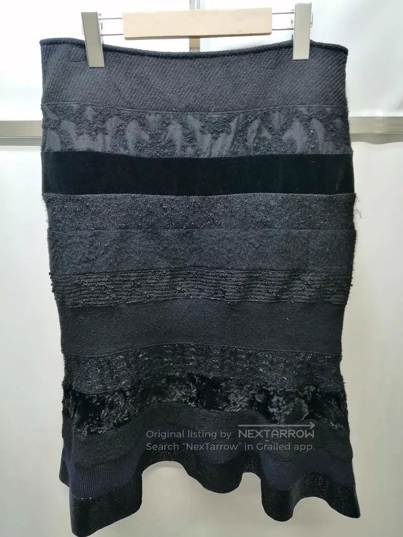 Junya Watanabe Junya Watanabe size M Mixed Material Patchwork Skirt Size 23" - 2 Thumbnail