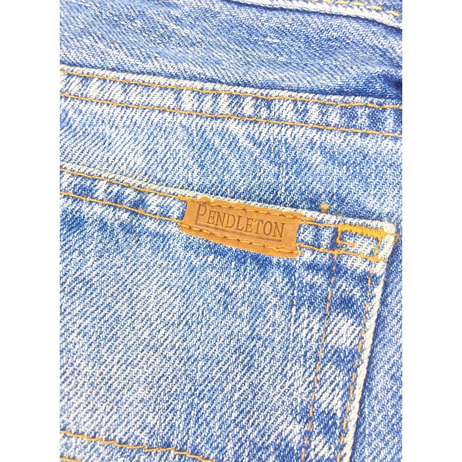 Pendleton Pendleton Jeans Men 34X32 Blue Denim Relaxed Straight Distressed Jeans Mens 34 Waist 32 Inseam Denim Blues Straight Distressed Size US 34 / EU 50 - 5 Thumbnail