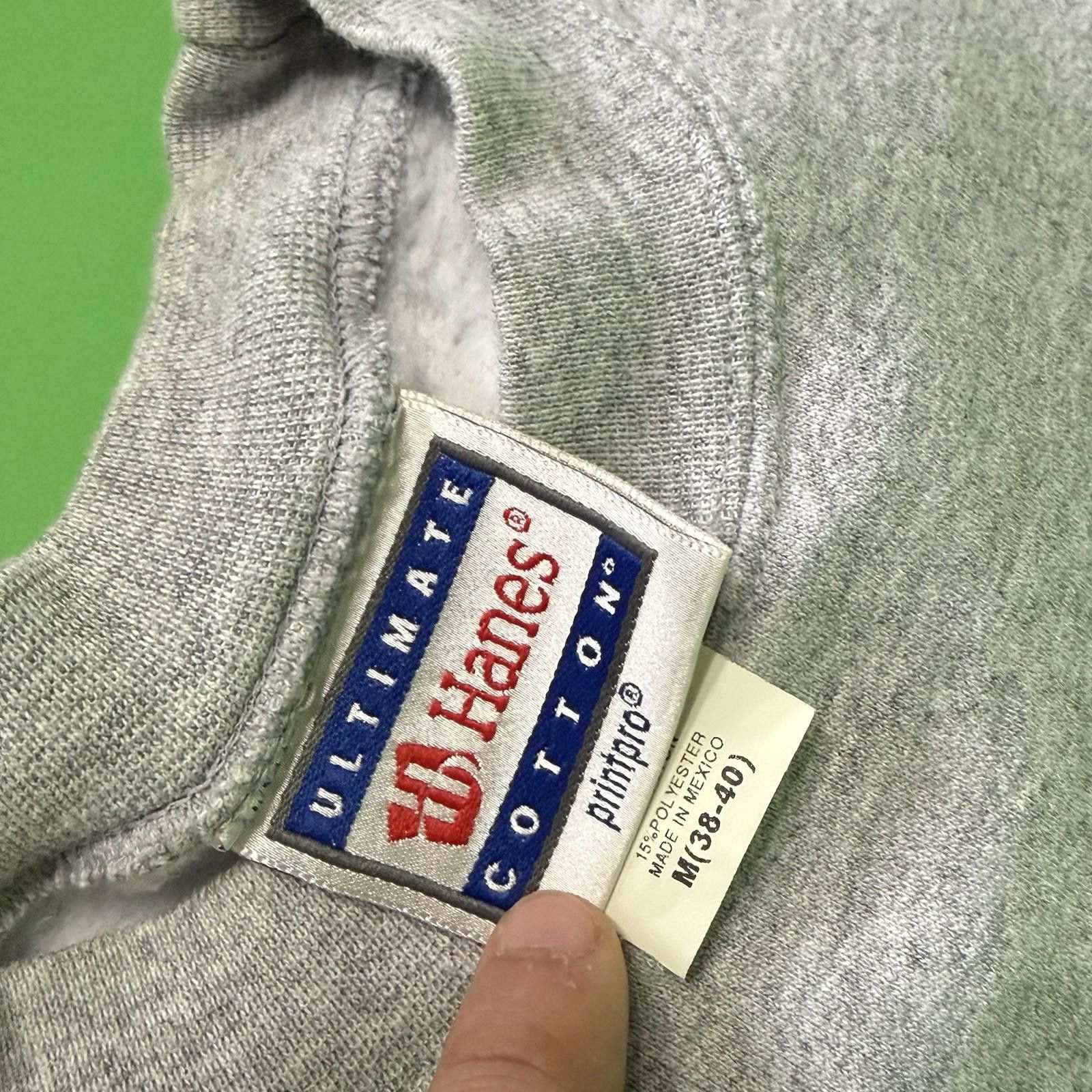 Hanes Vintage Hanes Ultimate Cotton Grey Grits Sweatshirt 90s Y2K Size US M / EU 48-50 / 2 - 5 Thumbnail