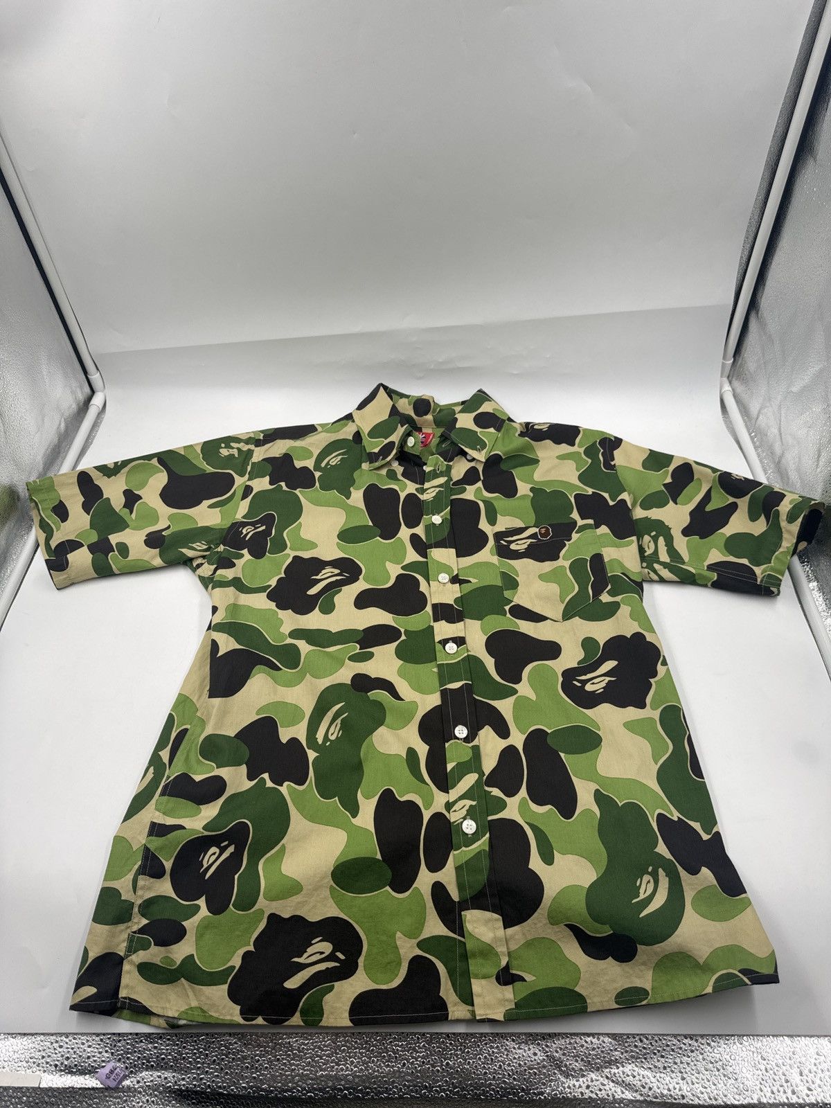 BAPE *Robin Williams* 2002 ABC Camo One Point Button Up