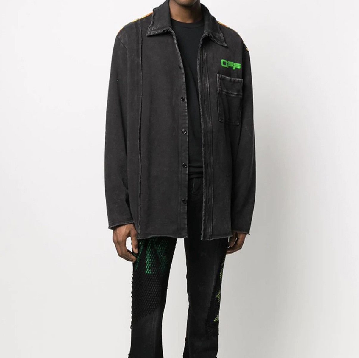 Off-White Off-White Fleece Reconstructed Shirt Size US S / EU 44-46 / 1 - 9 Thumbnail