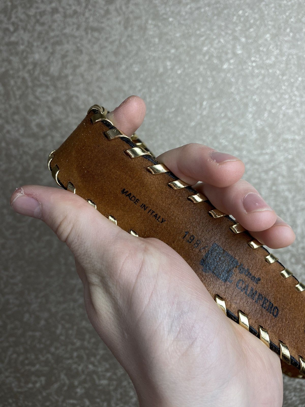 Designer × Leather × Vintage Leather Belt El Campero Very Rare 1987 Size ONE SIZE - 6 Thumbnail