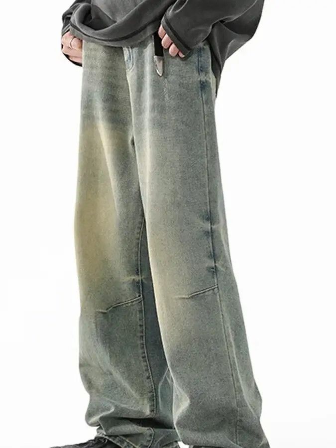 Japanese Brand × Jean Retro loose wide leg high street jeans Size US 32 / EU 48 - 4 Thumbnail