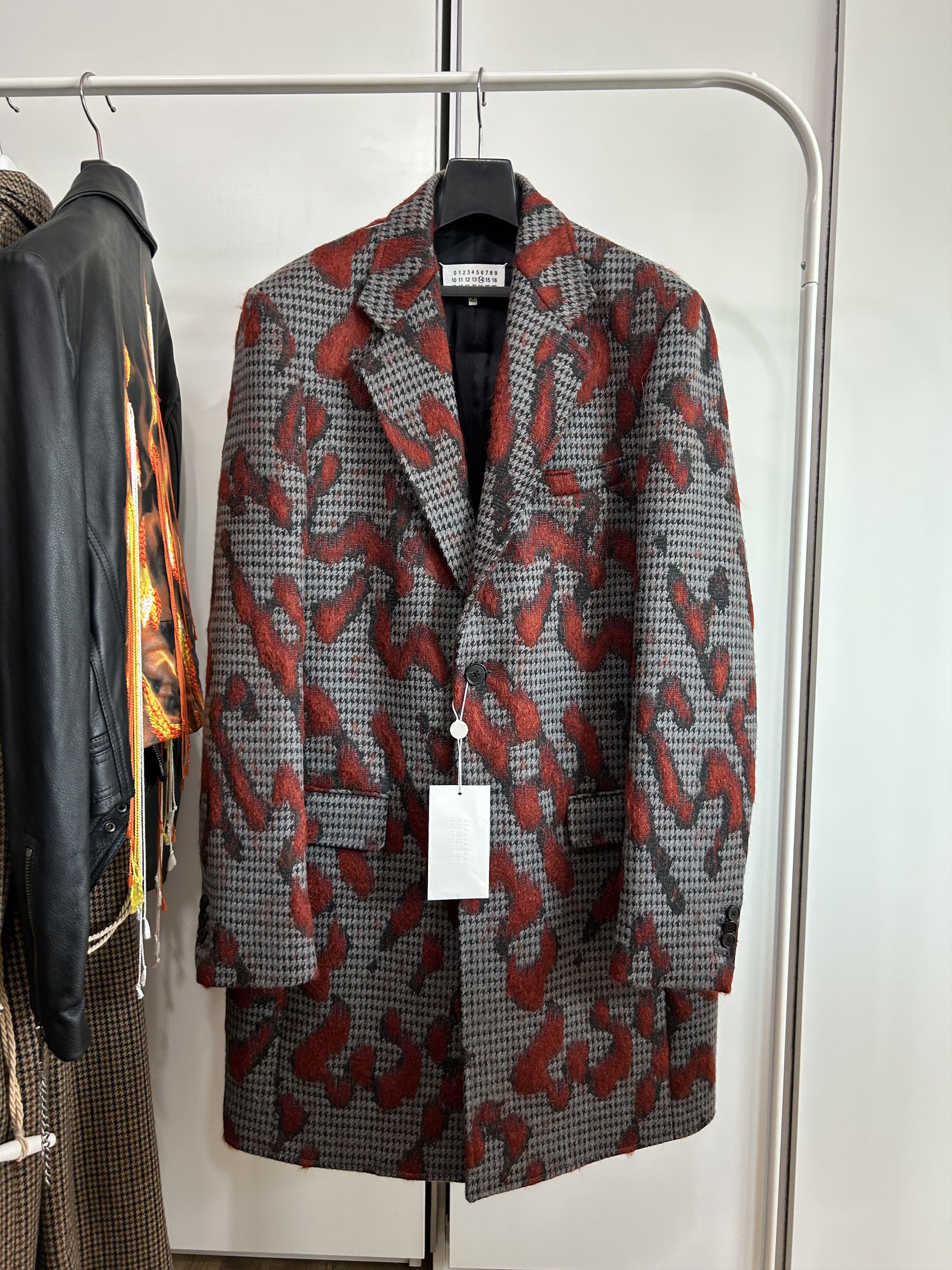 Maison Margiela MAISON MARGIELA Flame Punching Wool Coat Size US M / EU 48-50 / 2 - 1 Thumbnail