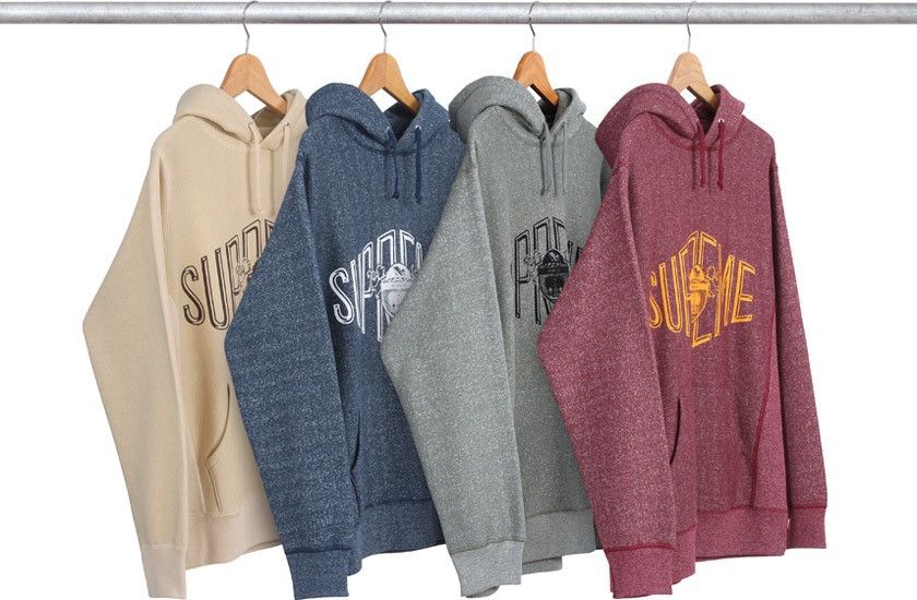 Supreme RARE: F/W 2011 Supreme Imperial Hoodie "Red Heather" Size US XL / EU 56 / 4 - 13 Preview