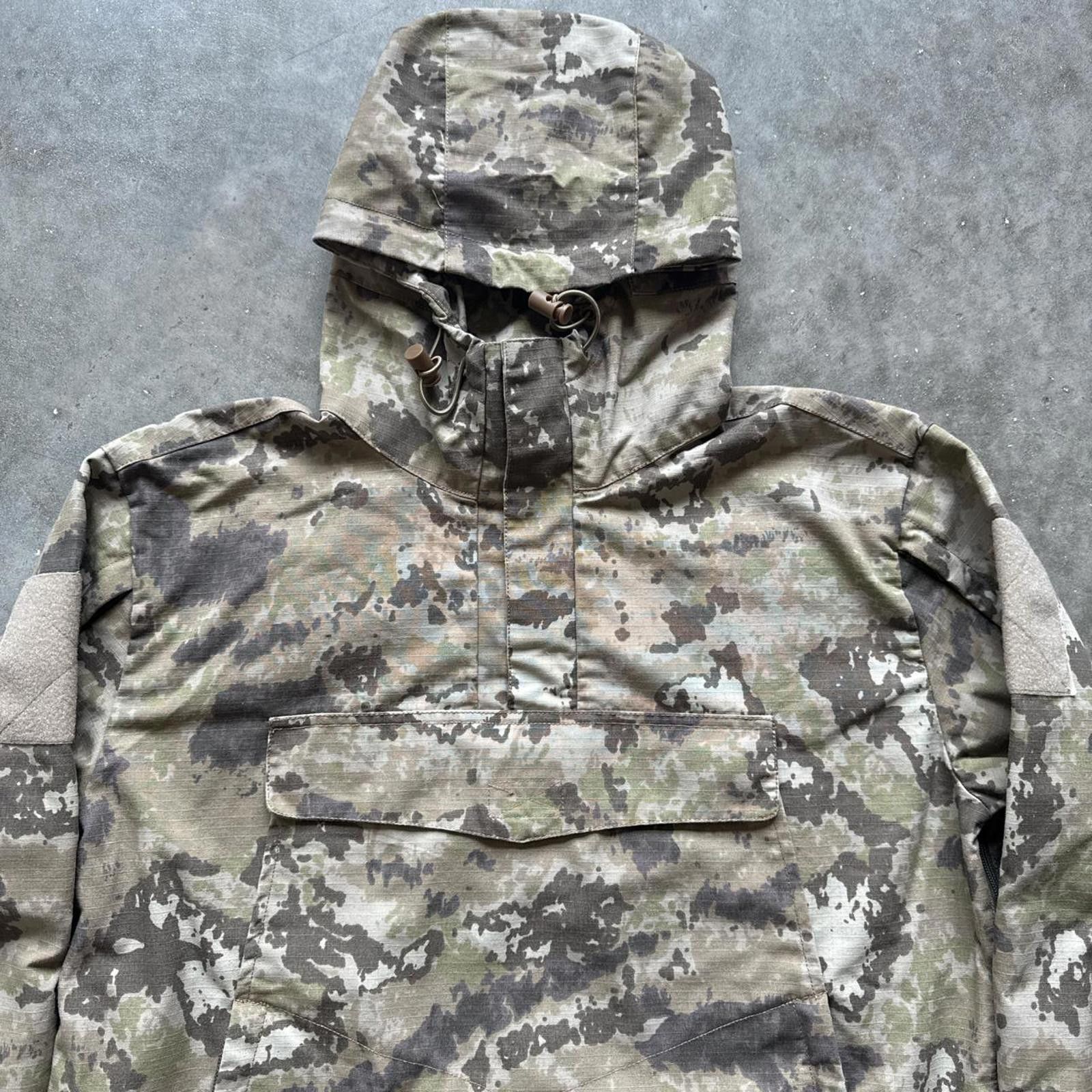 Other Camo Tactical Windbreaker Jacket With Hood, Zipper & Velcro Size US XXL / EU 58 / 5 - 4 Thumbnail