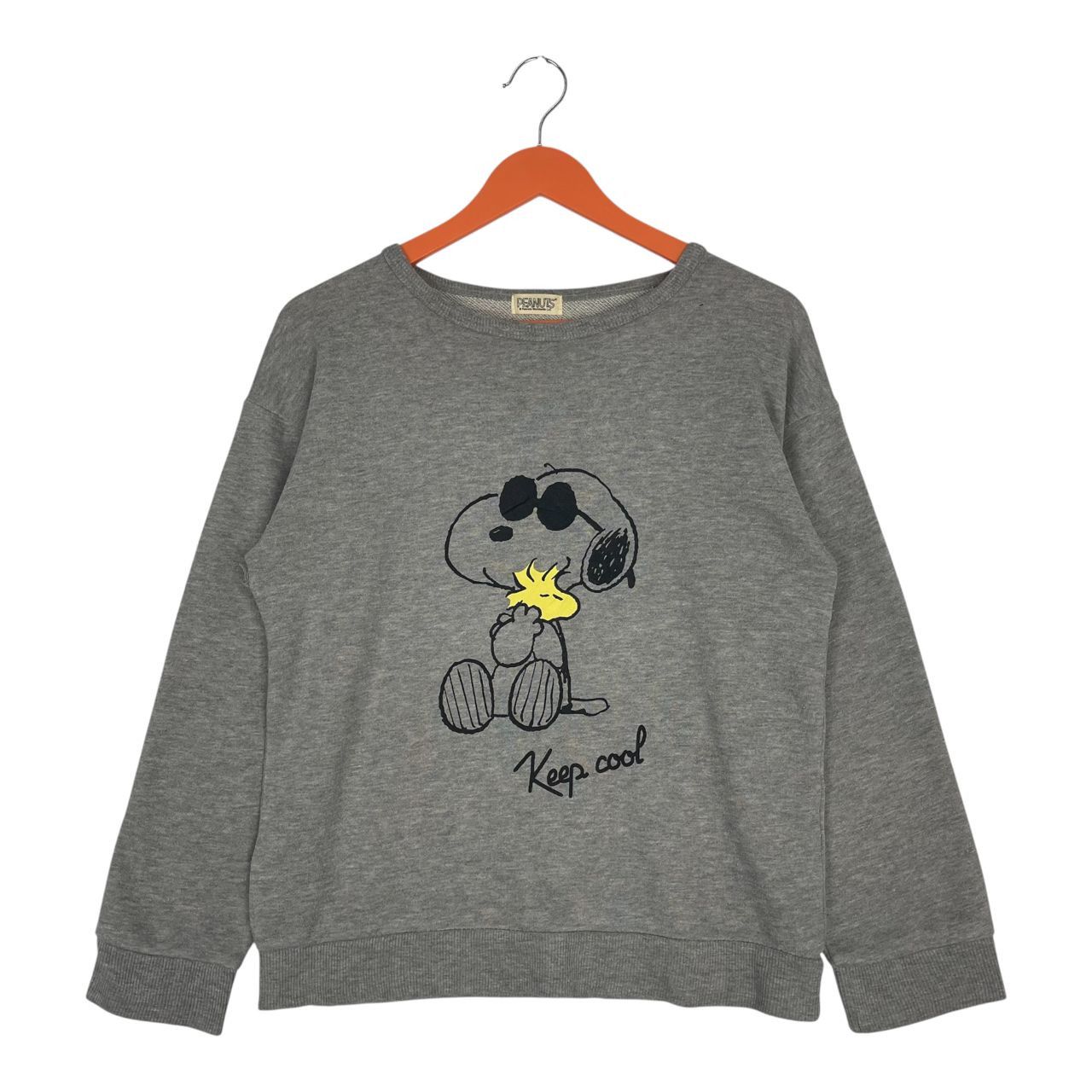 Peanuts Vintage Peanuts Snoopy Big Logo Pullover Crew Sweatshirt Size S / US 4 / IT 40 - 1 Thumbnail
