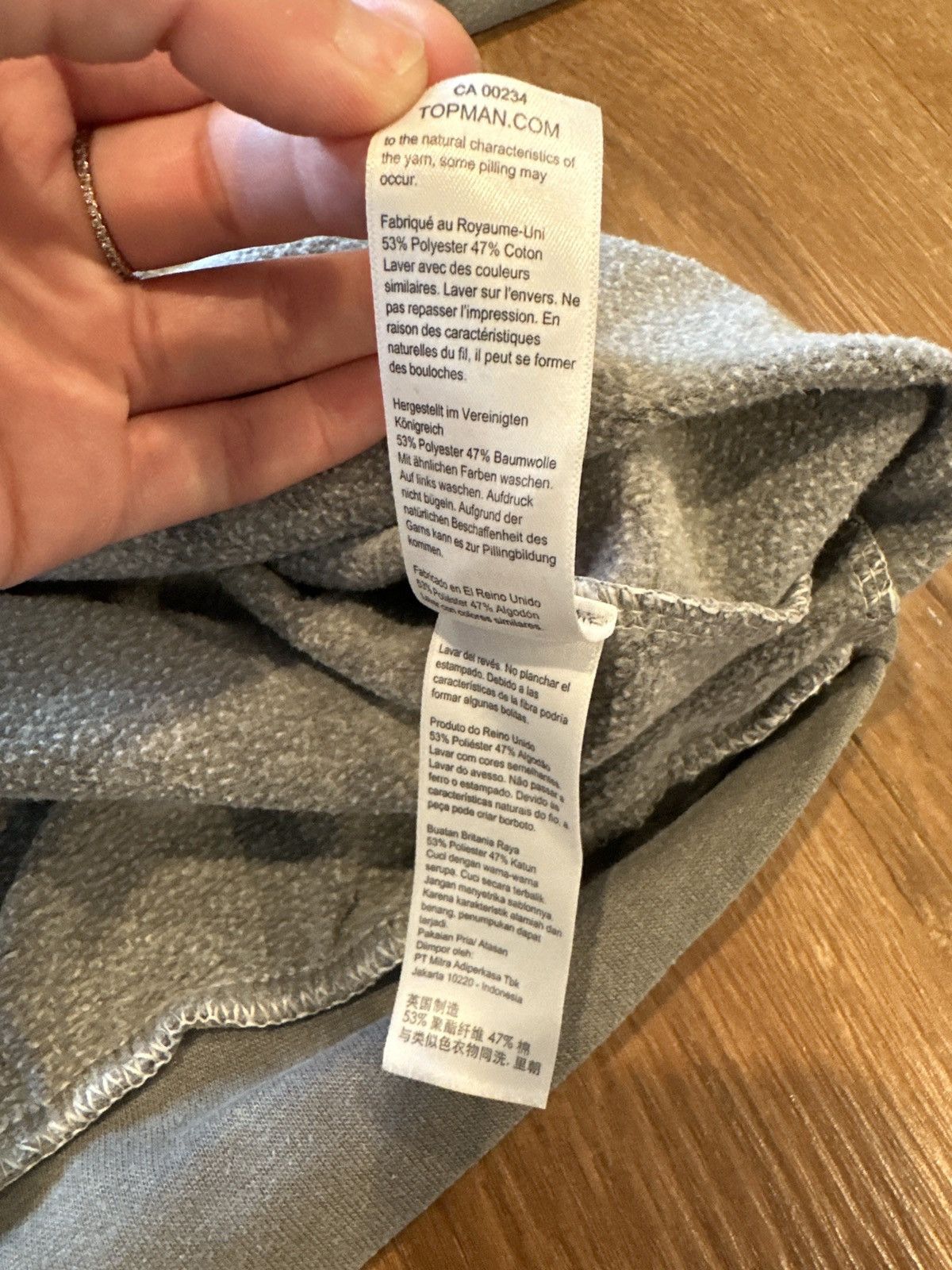 Topman Topman Berlin Grey Sweatshirt Size US XS / EU 42 / 0 - 4 Thumbnail