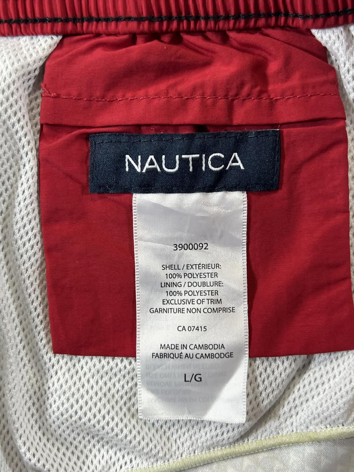 Unknown London Nautica Men's Navy Patterned Swim Shorts L Size US 34 / EU 50 - 4 Thumbnail