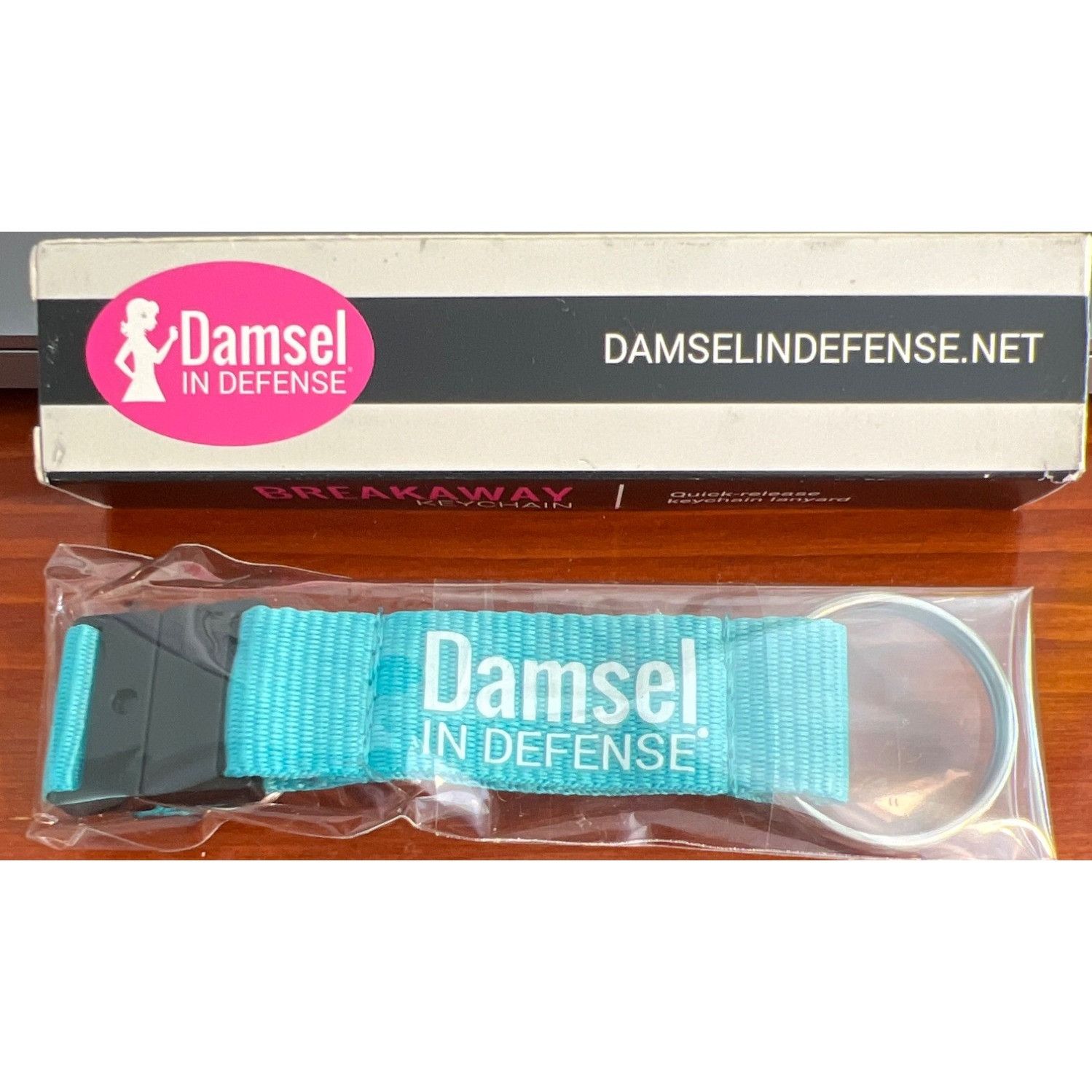 Other Damsel In Defense Breakaway Keychain In Teal Nylon Strap Car Size ONE SIZE - 1 Thumbnail