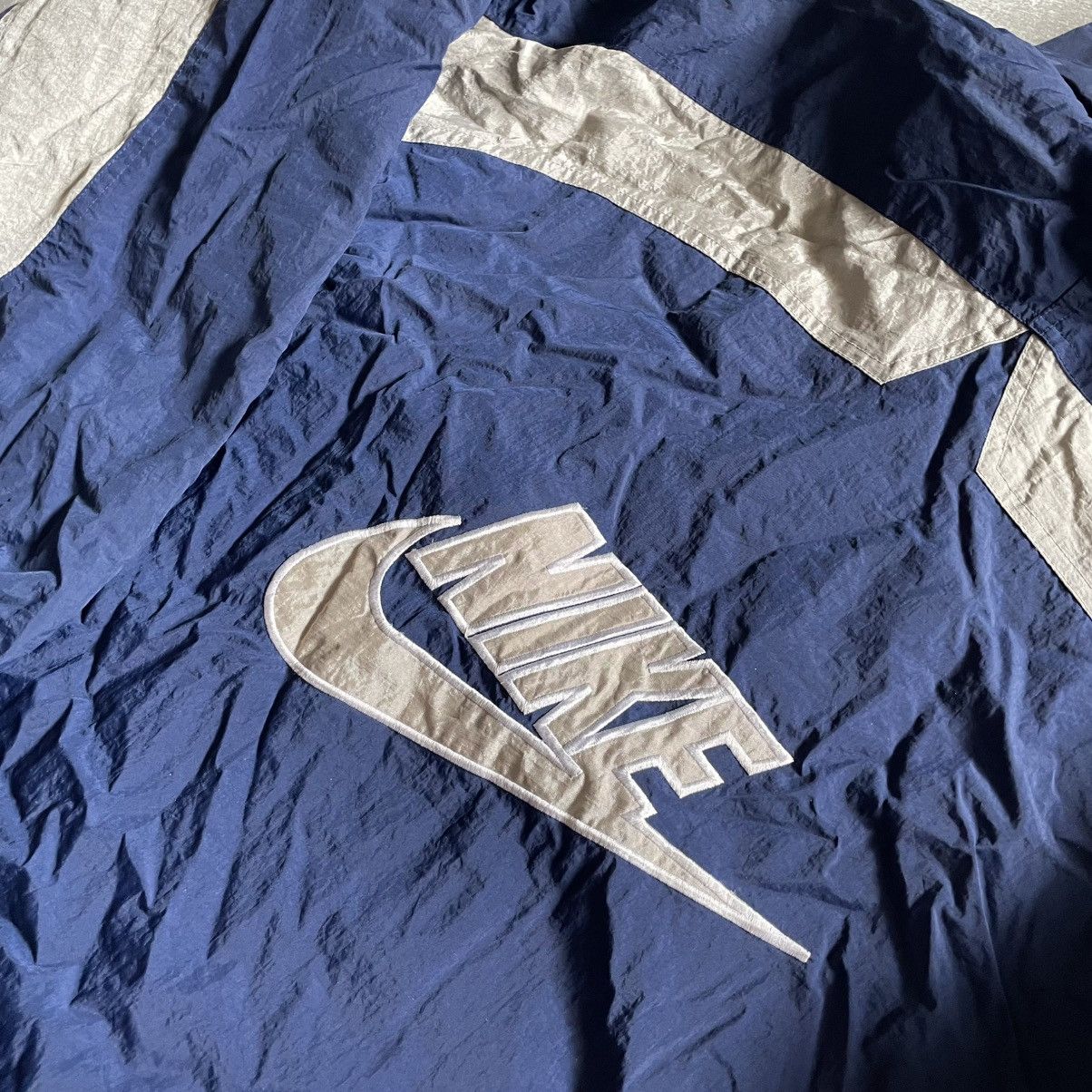Nike Nike jacket anorak vintage 90s swoosh coat bomber premier Size US L / EU 52-54 / 3 - 3 Thumbnail