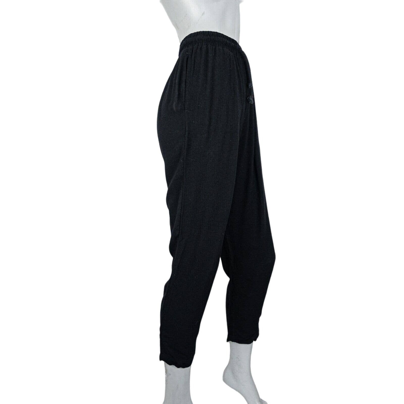 Black Crane BLACK CRANE Drawstring Pants Black Rayon Wool Size XS Size 24" / US 00 / IT 34 - 5 Thumbnail