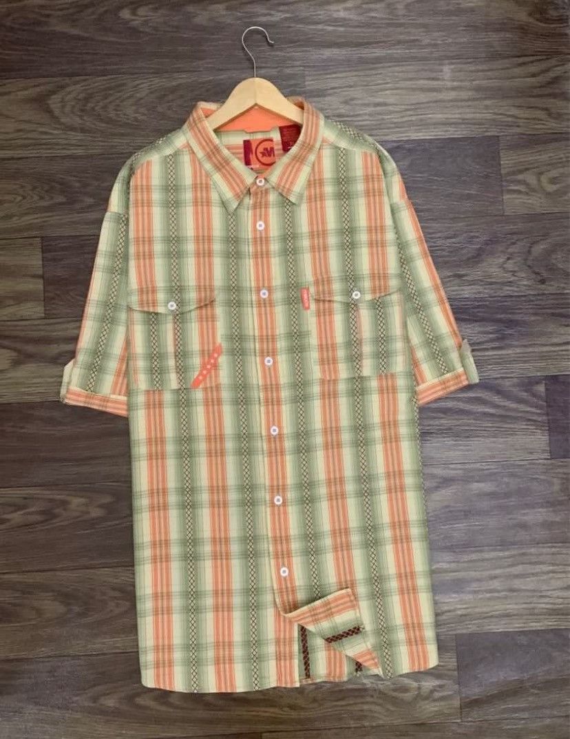 Mecca Mens Shirt MECCA Cotton Gingham Short Sleeve Size US XL / EU 56 / 4 - 2 Thumbnail