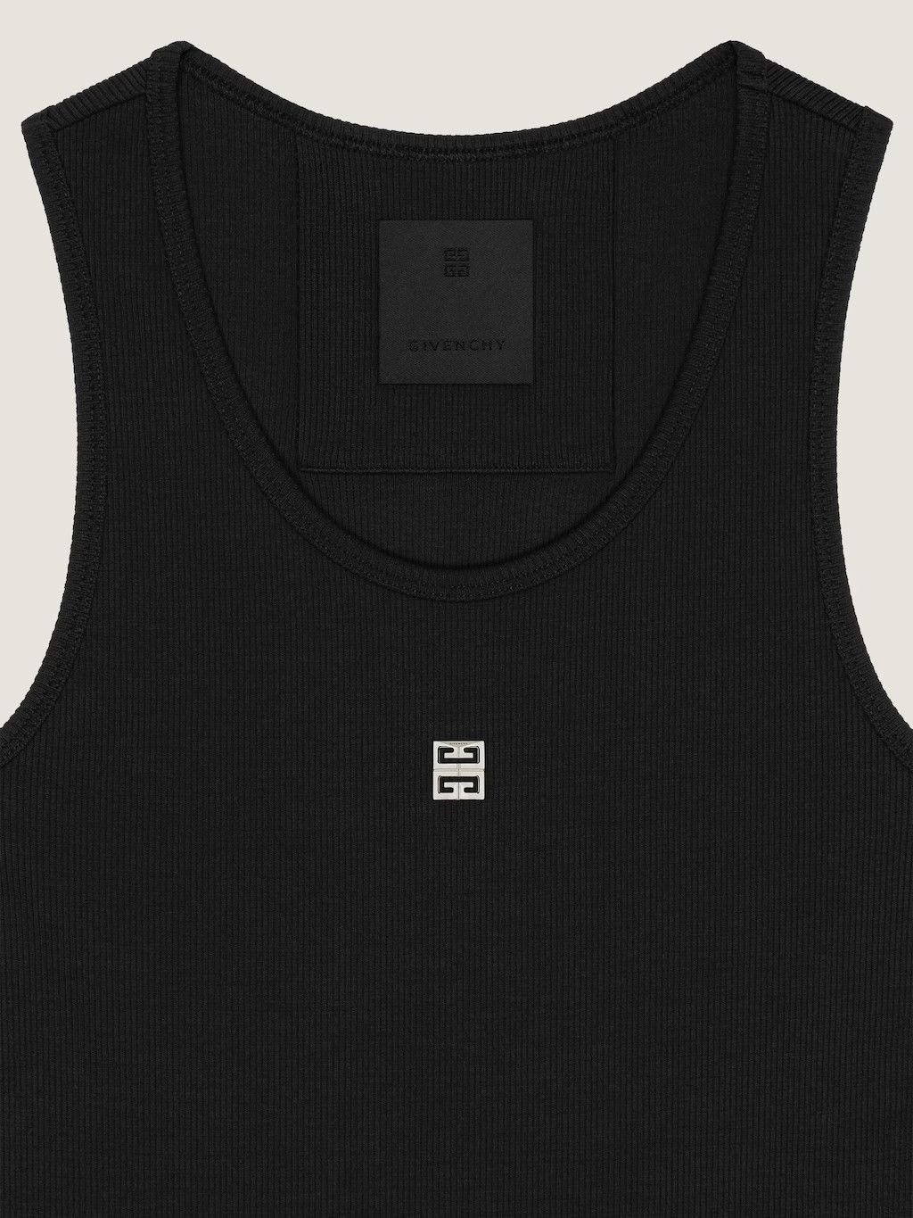 Givenchy o1w1db10326 Rib Tank Dress in Black Size L / US 10 / IT 46 - 2 Thumbnail