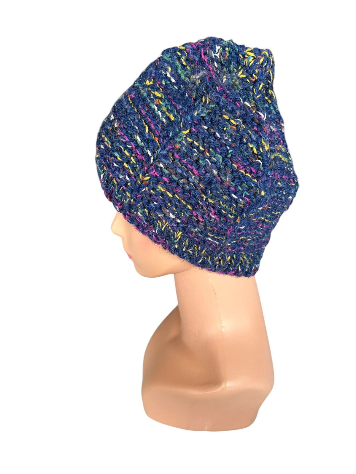 Japanese Brand × Kapital × Vintage Crochet Knitted Handmade Beanie Hats Size ONE SIZE - 3 Thumbnail