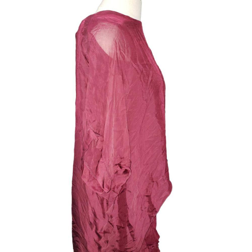 Designer CT266 NT by Amati Red Sheathed Bodice Dress M Size M / US 6-8 / IT 42-44 - 4 Thumbnail