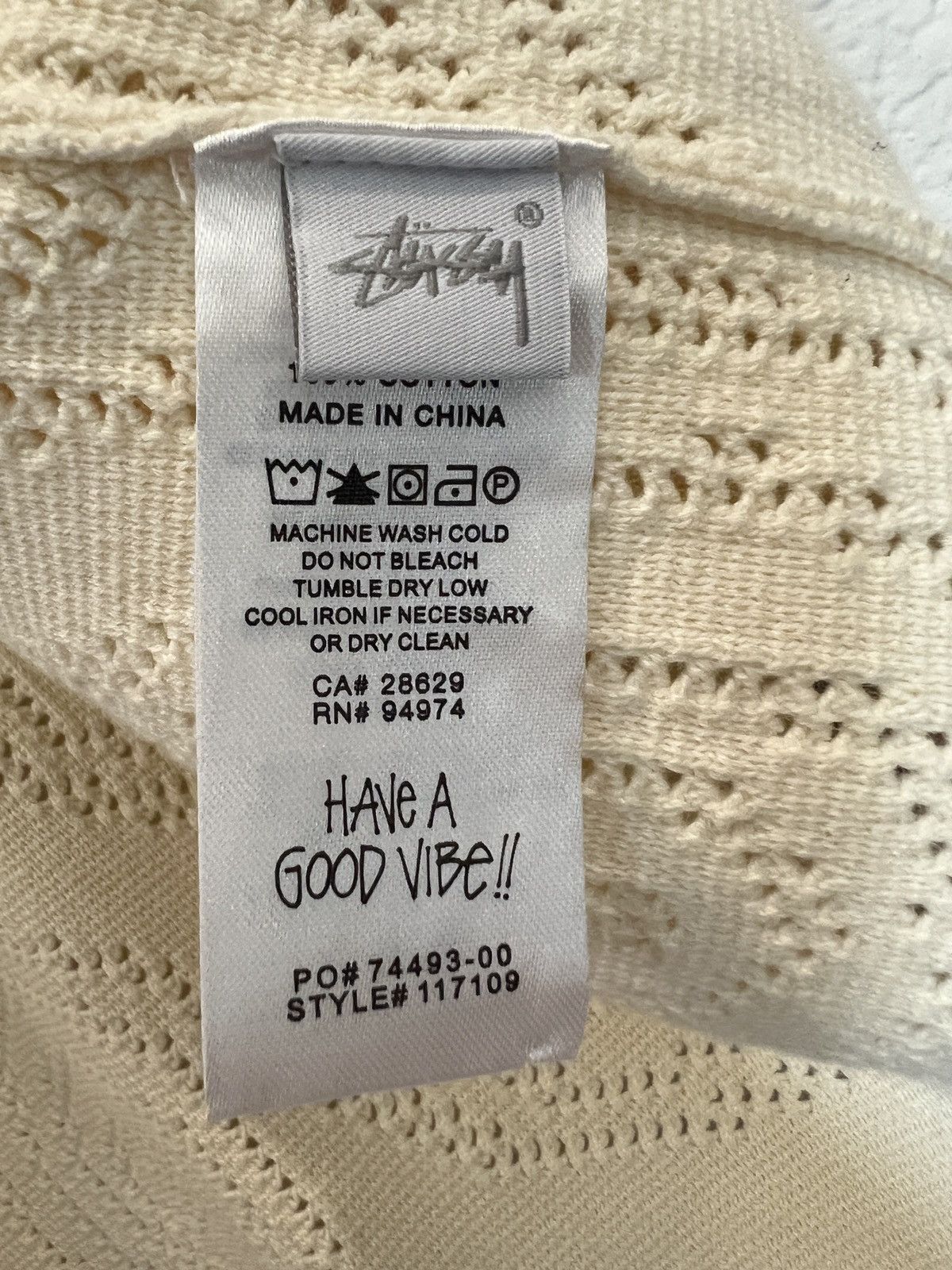 Stussy Stussy Perforated Swirl Knit Grailed