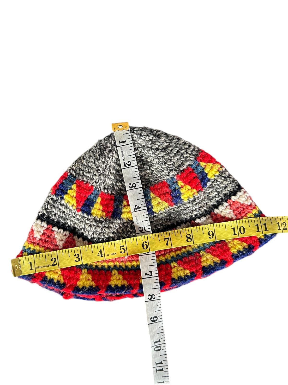 Japanese Brand × Kapital × Vintage Crochet Knitted handmade Beanie Hats☠️☠️ Size ONE SIZE - 9 Thumbnail