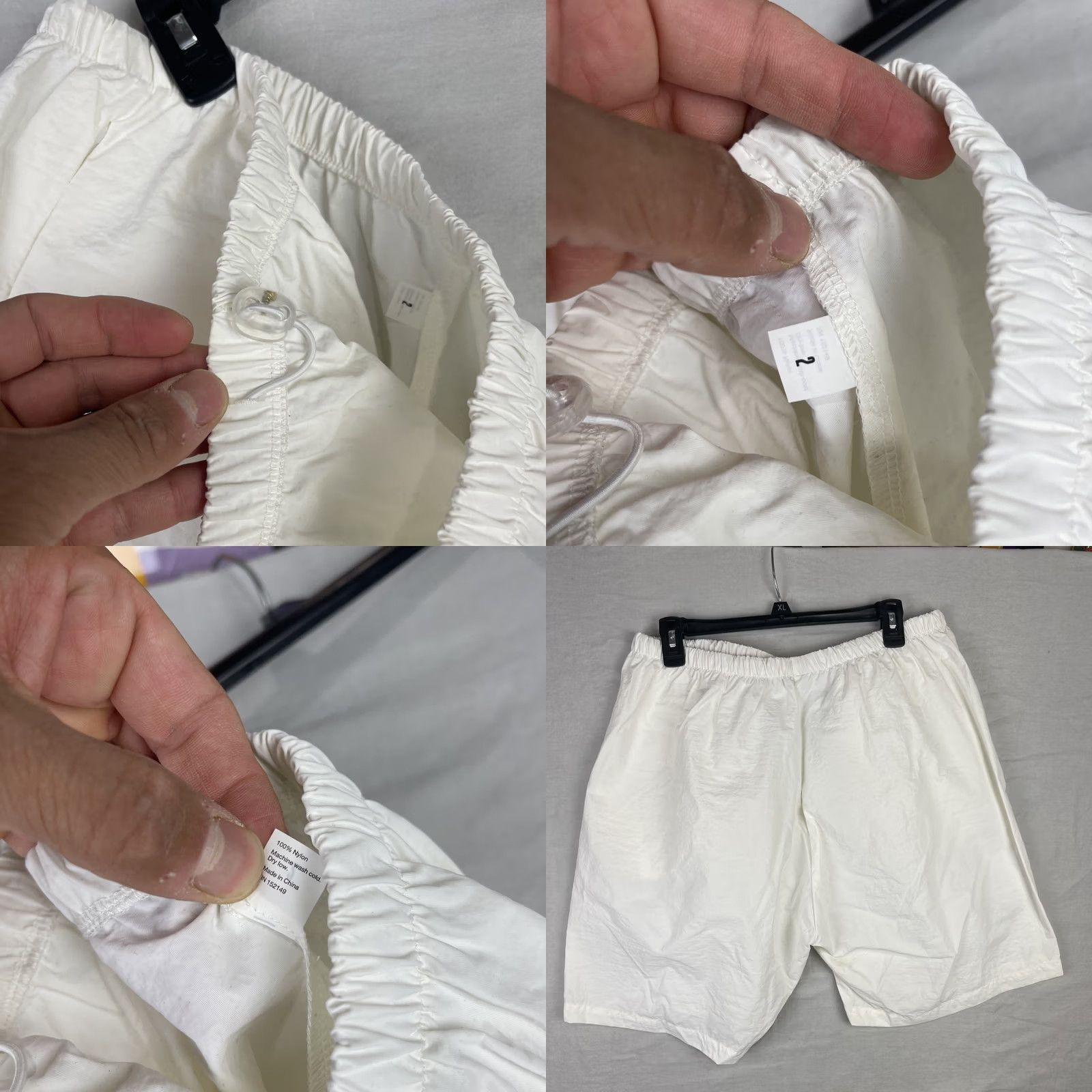 Yeezy Yeezy Shorts Mens XL White Nylon Drawstring Athletic Casual Vultures Gosha Rubchinskiy SH-01 YZY SPL Mens Size US 36 / EU 52 - 8 Thumbnail