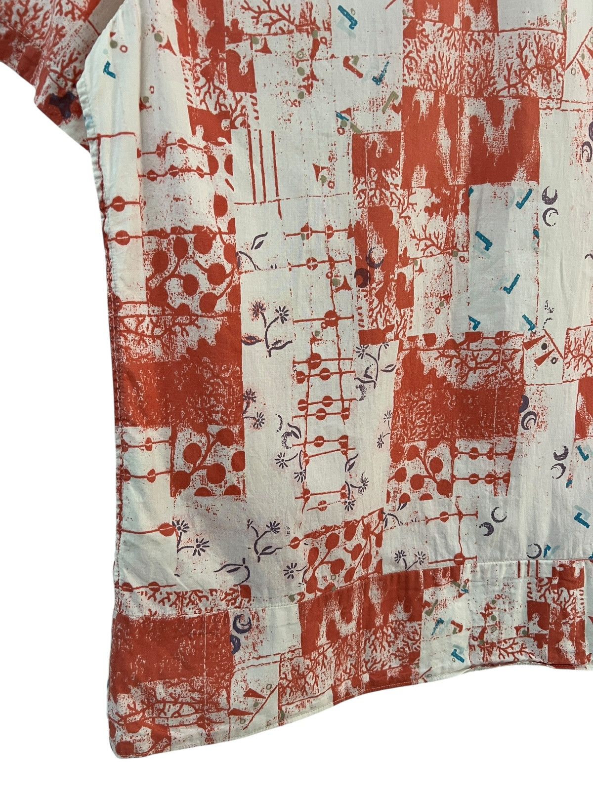 Marithe + Francois Girbaud 2000s MFG Reworked Art Printed Button Shirt Size US M / EU 48-50 / 2 - 9 Thumbnail