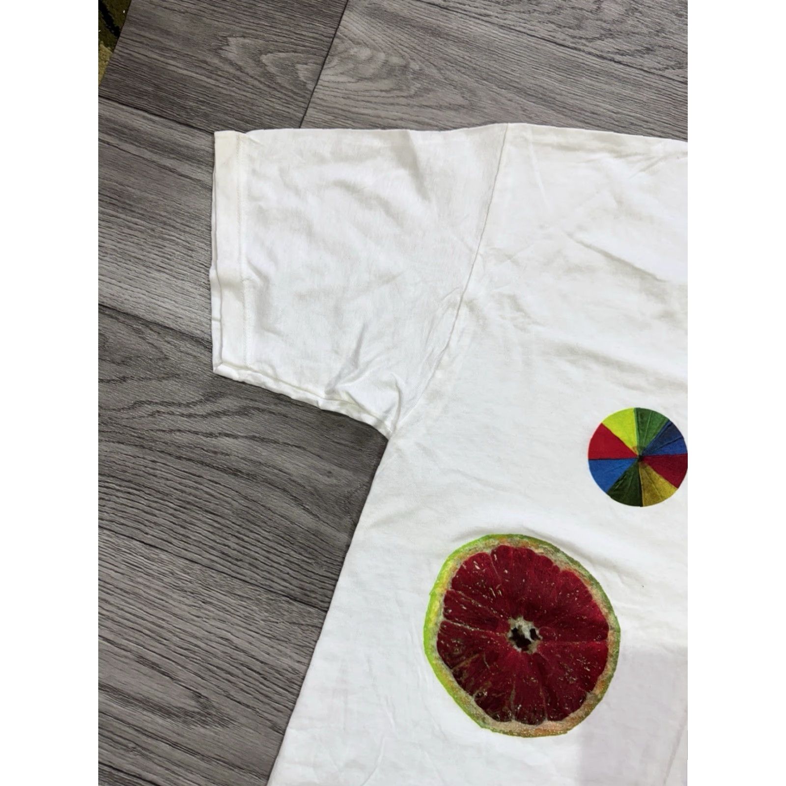 Hanes VINTAGE Randstad Graphic Art T-Shirt Hanes XL Men White 1999 Art 8/10 Stains Size US XL / EU 56 / 4 - 6 Thumbnail