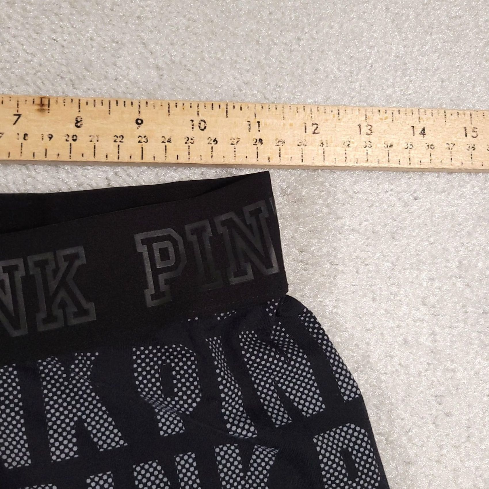 Pinko PINK Ultimate Leggings Womens Small Black Logo Print High Rise Gym & Yoga Cropped Knit Size 28" / US 6 / IT 42 - 6 Thumbnail