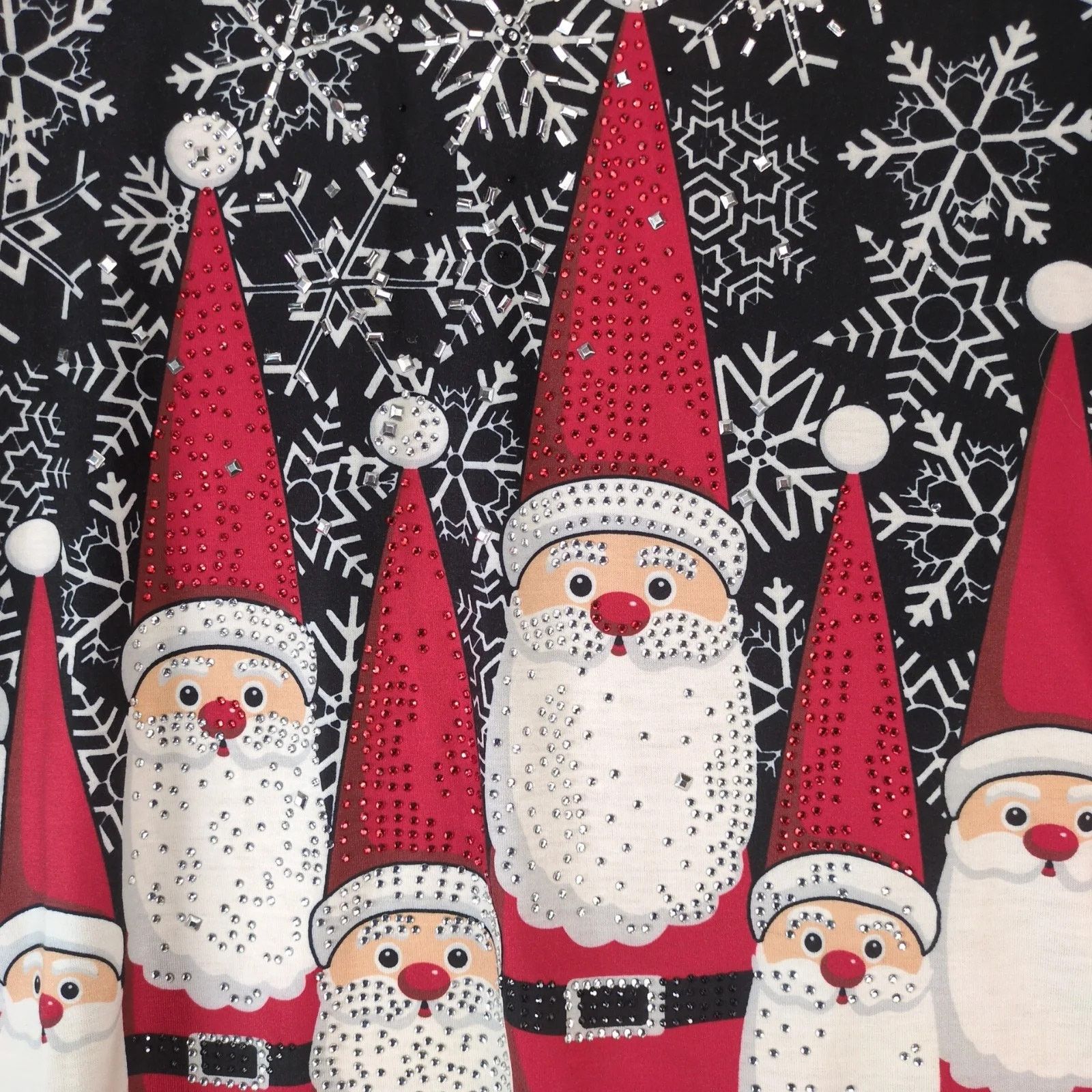 Other Onque Casual Santa Gnomes Holiday Shirt Top Embellished XL Size XL / US 12-14 / IT 48-50 - 8 Thumbnail