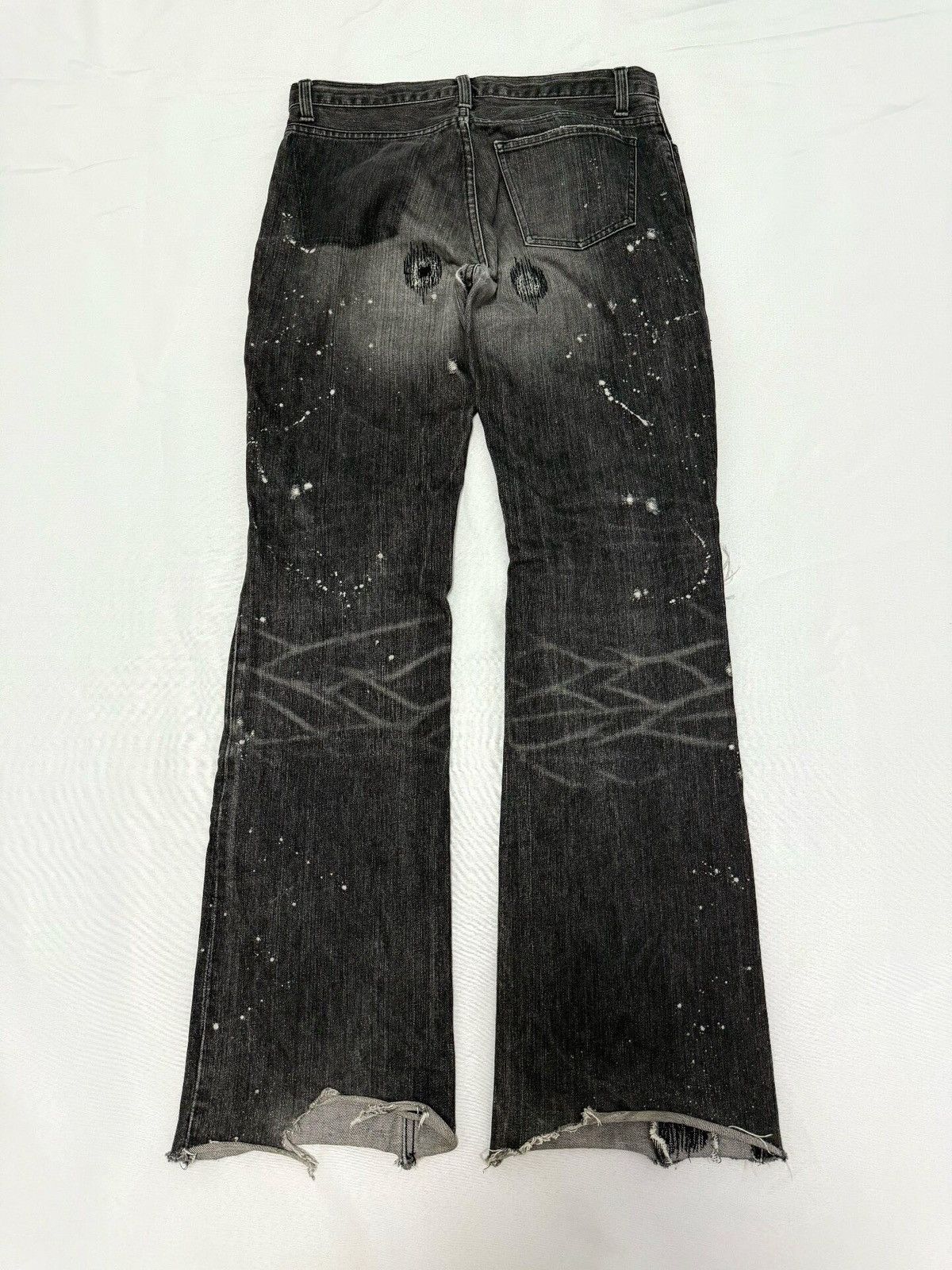Number (N)ine 01AW Grunge Denim jeans | Grailed
