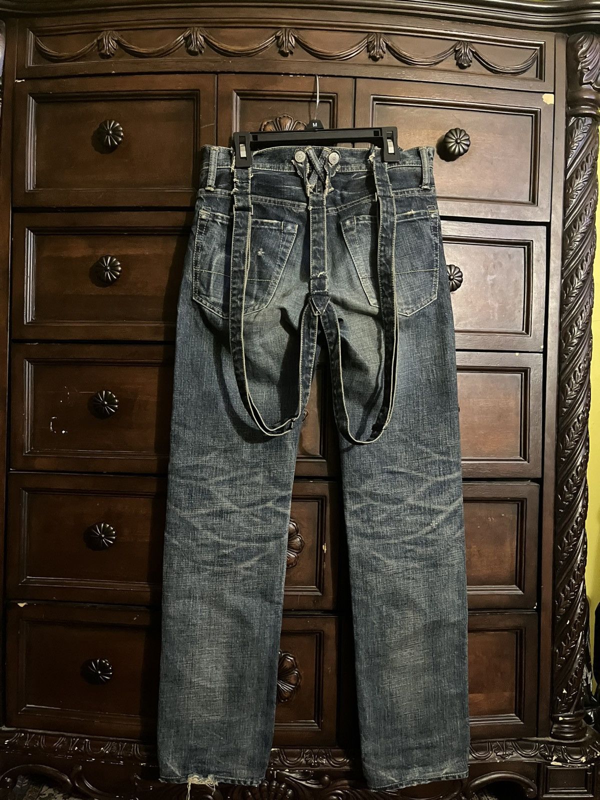 Hysteric Glamour × Japanese Brand × Vintage Hysteric glamour suspender pants Size US 28 / EU 44 - 2 Thumbnail
