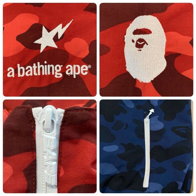 Bape BAPE STA Track jacket red camo x blue camo a bathing ape Size US XL / EU 56 / 4 - 6 Thumbnail