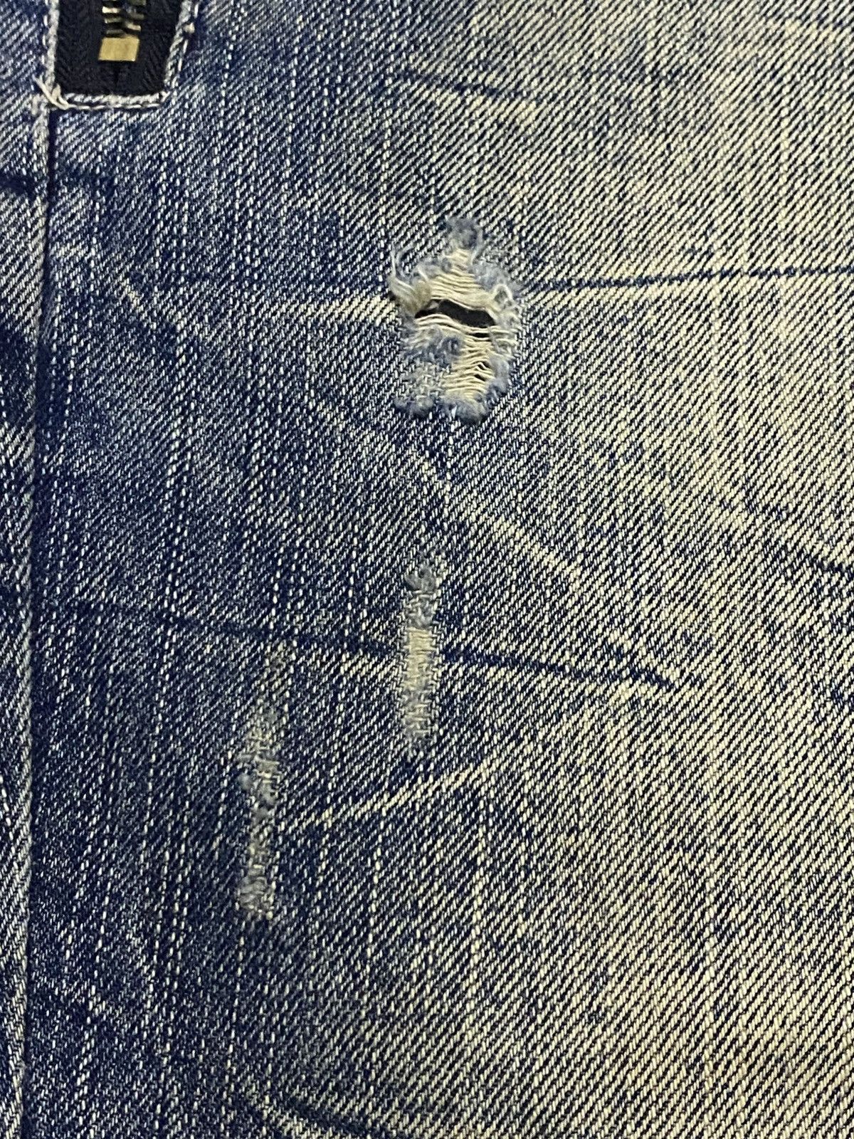 If Six Was Nine Blow By Blue Skull Button Denim Underground Japan Brand Rare Size US 32 / EU 48 - 15 Thumbnail