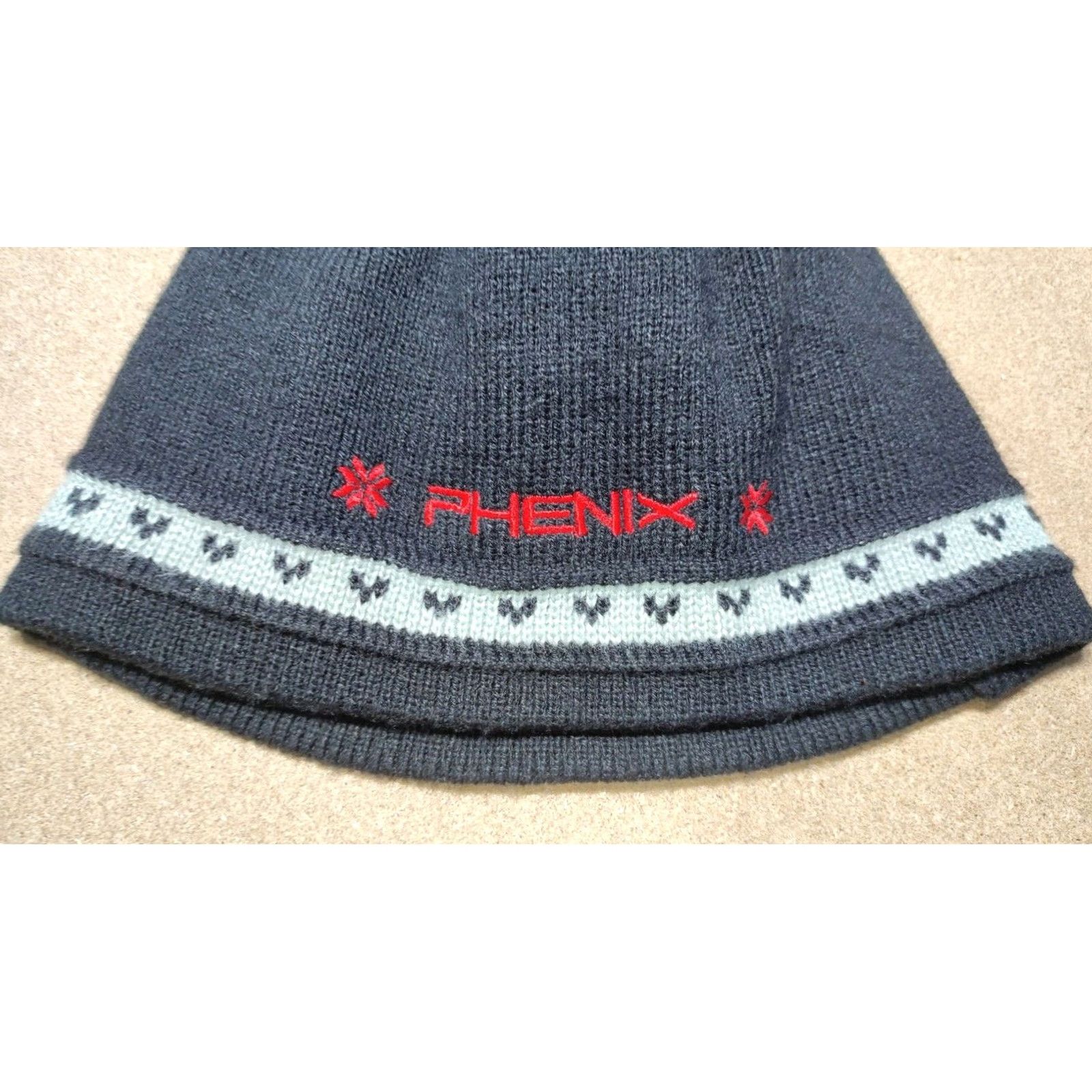 Vintage Phenix Beanie Womens Black One Size Lined Thermal Outdoor Winter Hat Size ONE SIZE - 3 Thumbnail