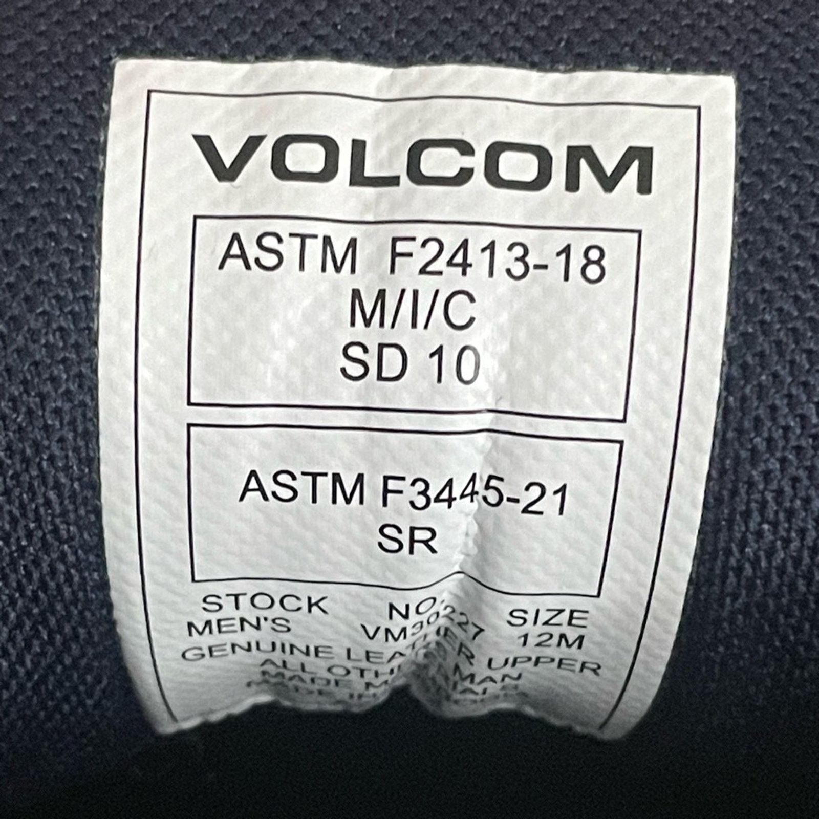 Volcom Volcom Evolve Men Safety Toe Skate Shoe Comp Toe Suede 12M Size US 12 / EU 45 - 9 Thumbnail