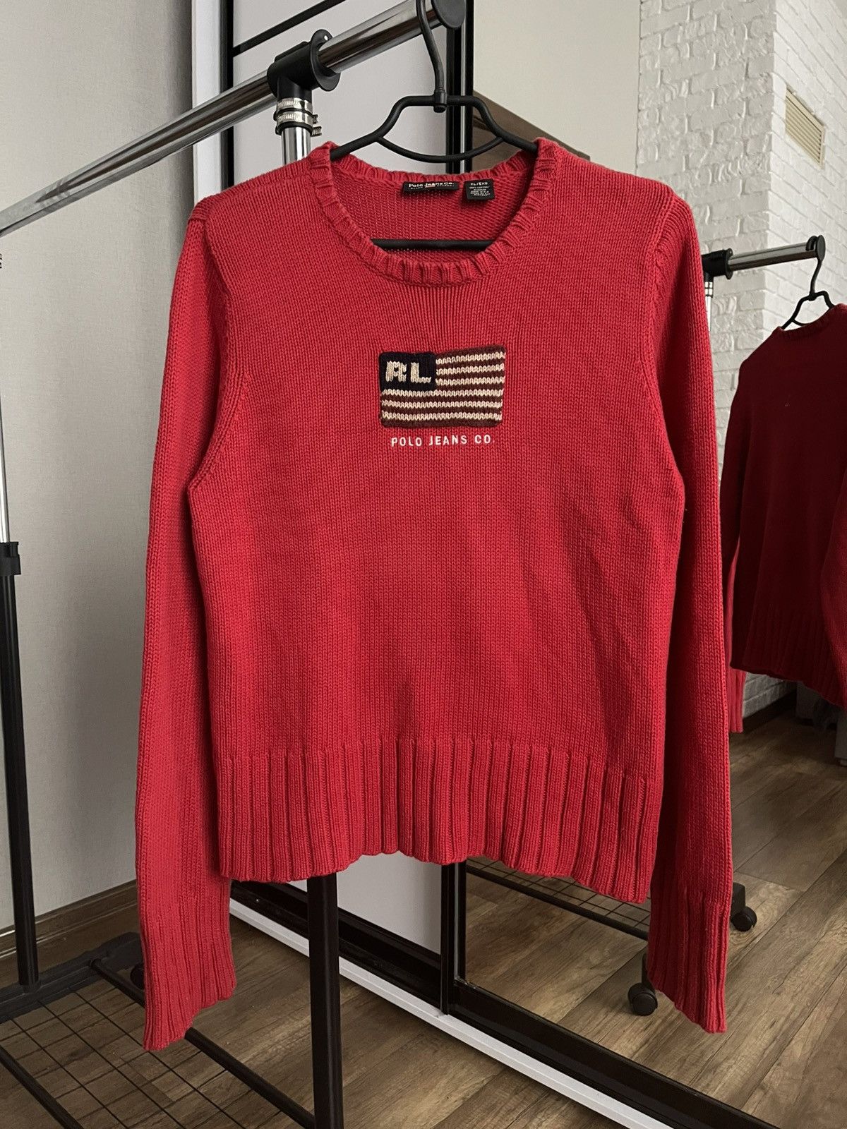 Ralph Lauren Polo Jeans Ralph Lauren RL Vintage American Flag Sweater 90s Size US M / EU 48-50 / 2 - 3 Thumbnail