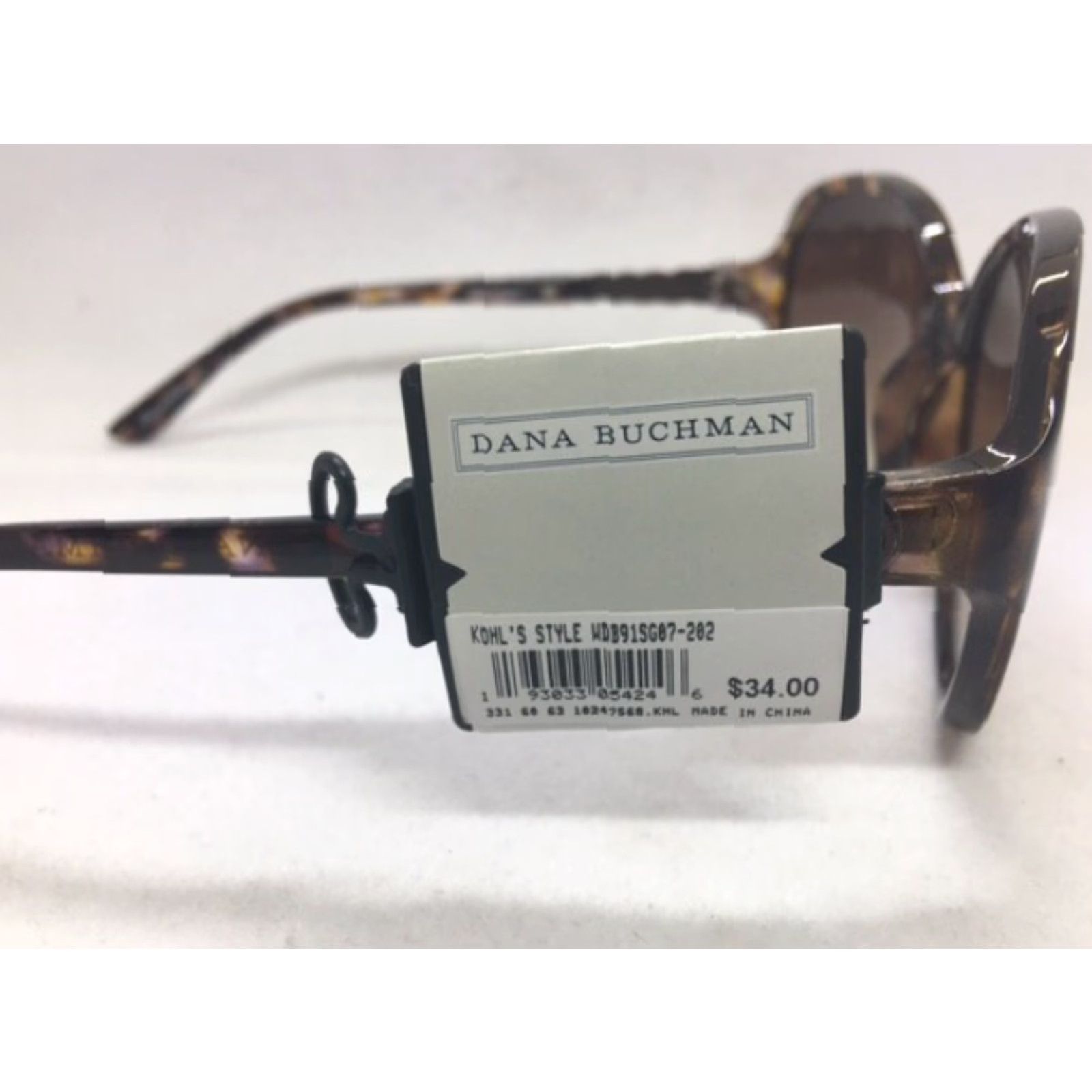 Vintage FXG Tortes Shell Sunglasses Pink UV Protection 100% - New Women's LG Aviator Style Brown Lens Sunglasses Size ONE SIZE - 3 Thumbnail