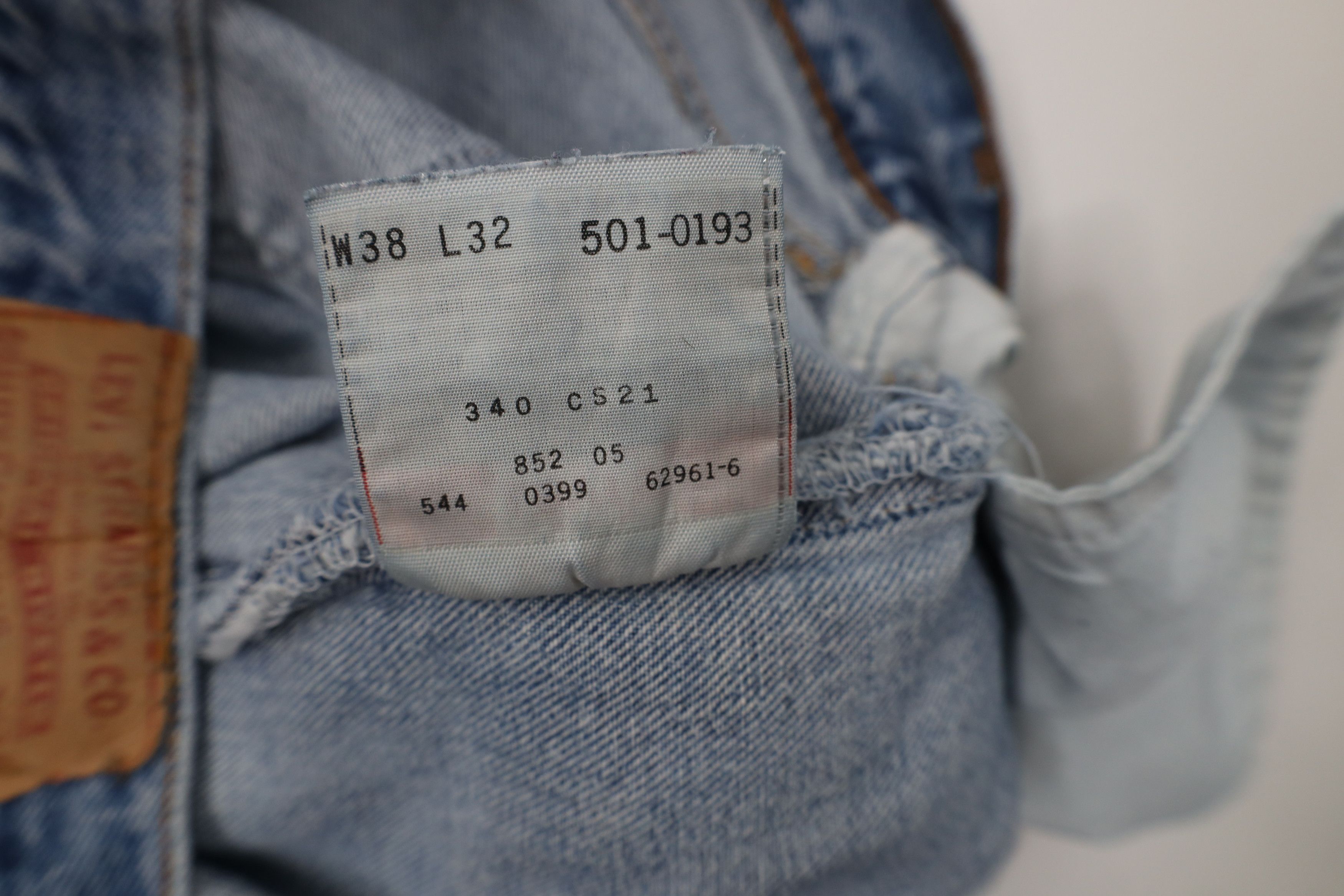 Levi's Vintage 90s Levis 501xx Fly Original Straight Jeans USA Size US 38 / EU 54 - 10 Thumbnail