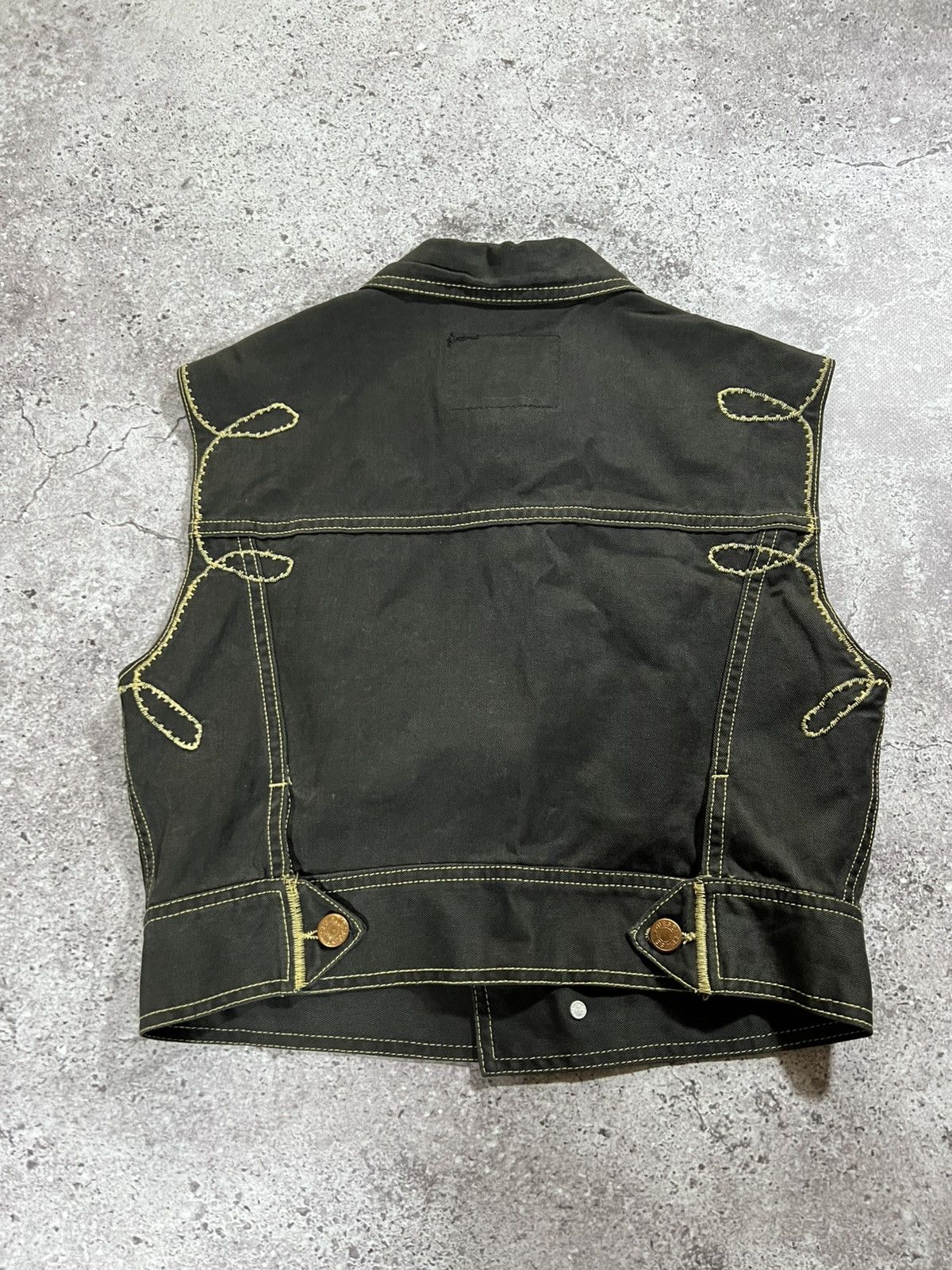 Diesel Y2K Diesel Boho Western Vest Brown Jacket 00s 2000s vintage Size S / US 4 / IT 40 - 2 Thumbnail