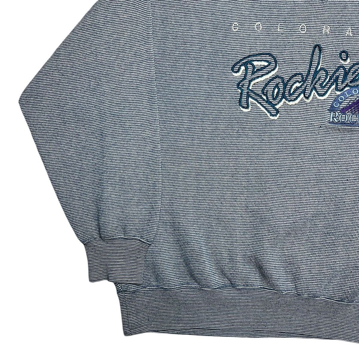 MLB 1990s MLB Colorado Rockies Lee Sport Embroidered Sweatshirt Size US XL / EU 56 / 4 - 19 Thumbnail
