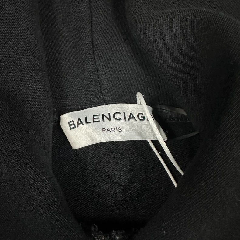 Balenciaga Balenciaga Logo Hoodie in Black Color-2506 Size US XS / EU 42 / 0 - 2 Thumbnail