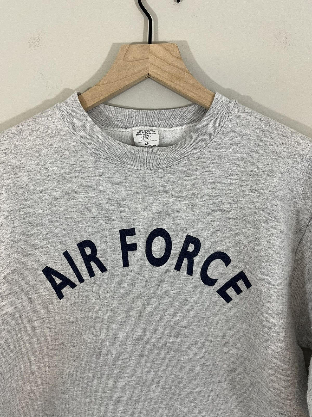 Vintage AIR FORCE 90s 80s Military Crewneck Sweatshirt Size US XS / EU 42 / 0 - 1 Thumbnail