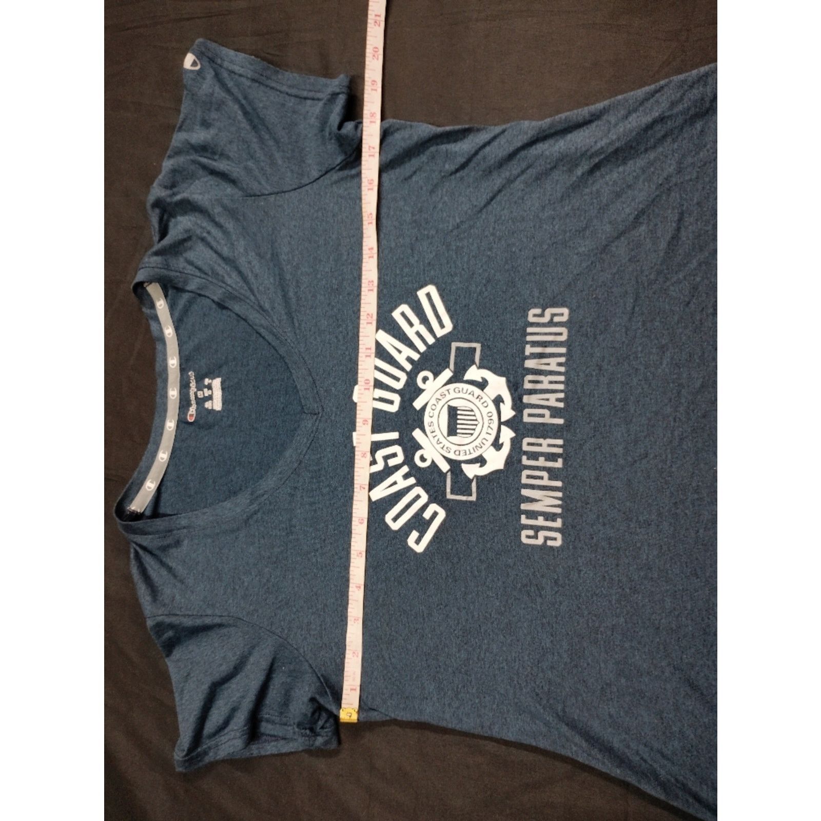 Champion Champion Heather Teal Coast Guard V-Neck Tee Size M / US 6-8 / IT 42-44 - 4 Thumbnail