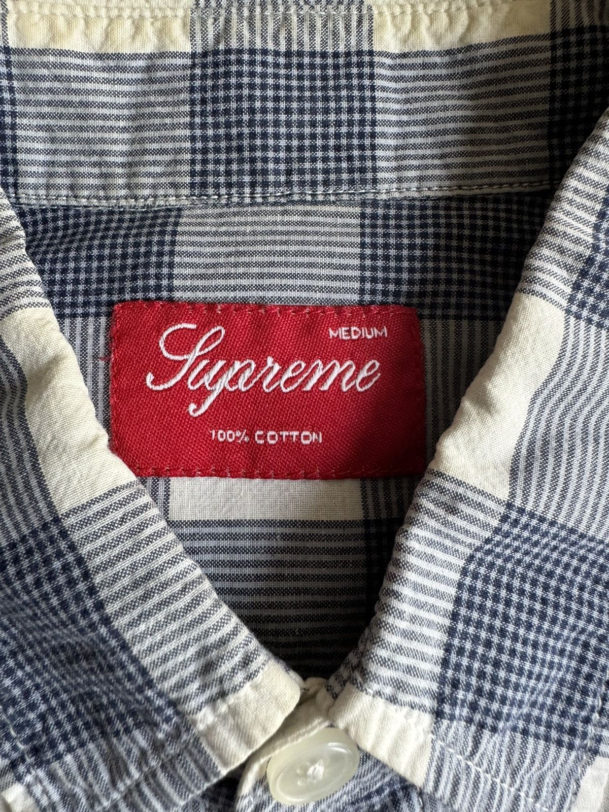 Supreme Supreme blue plaid button up Size US M / EU 48-50 / 2 - 2 Thumbnail