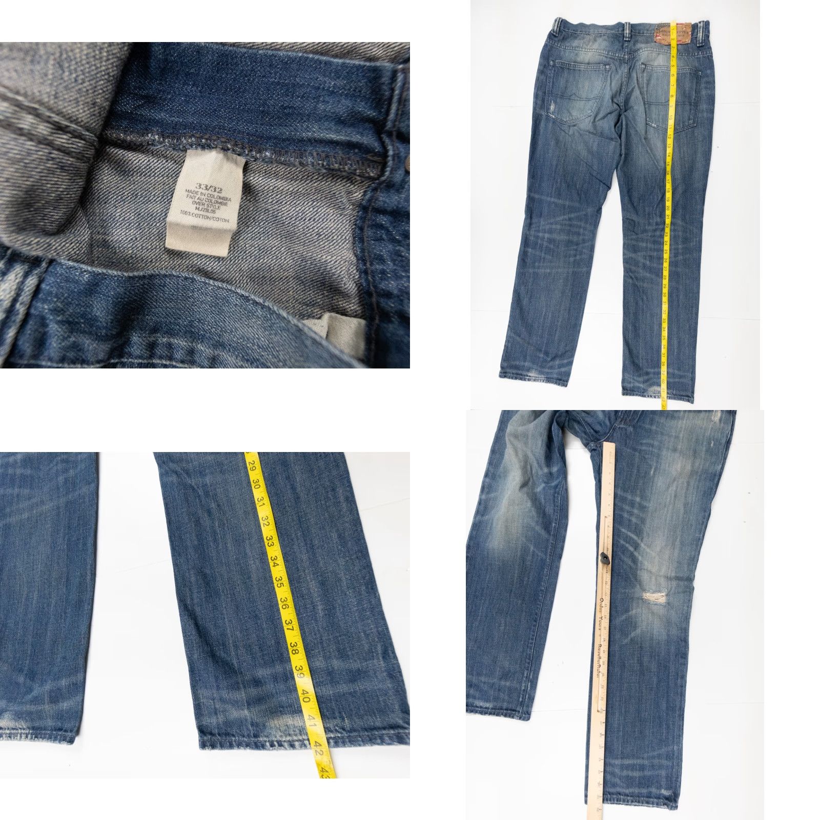 Ralph Lauren Ralph Lauren Denim & Supply Jeans Mens 33x32 Slouch Distressed Casual Denim & Supply Jeans Mens 33x32 Slouch Distressed Casual Size US 33 - 8 Thumbnail