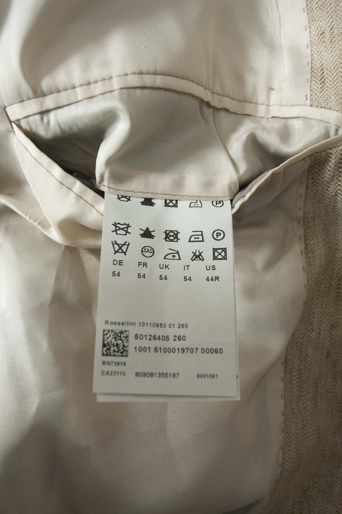 Hugo Boss Hugo Boss Jacket Rossellini 100% Linen Size 44R Herringbone Size 44R - 4 Thumbnail