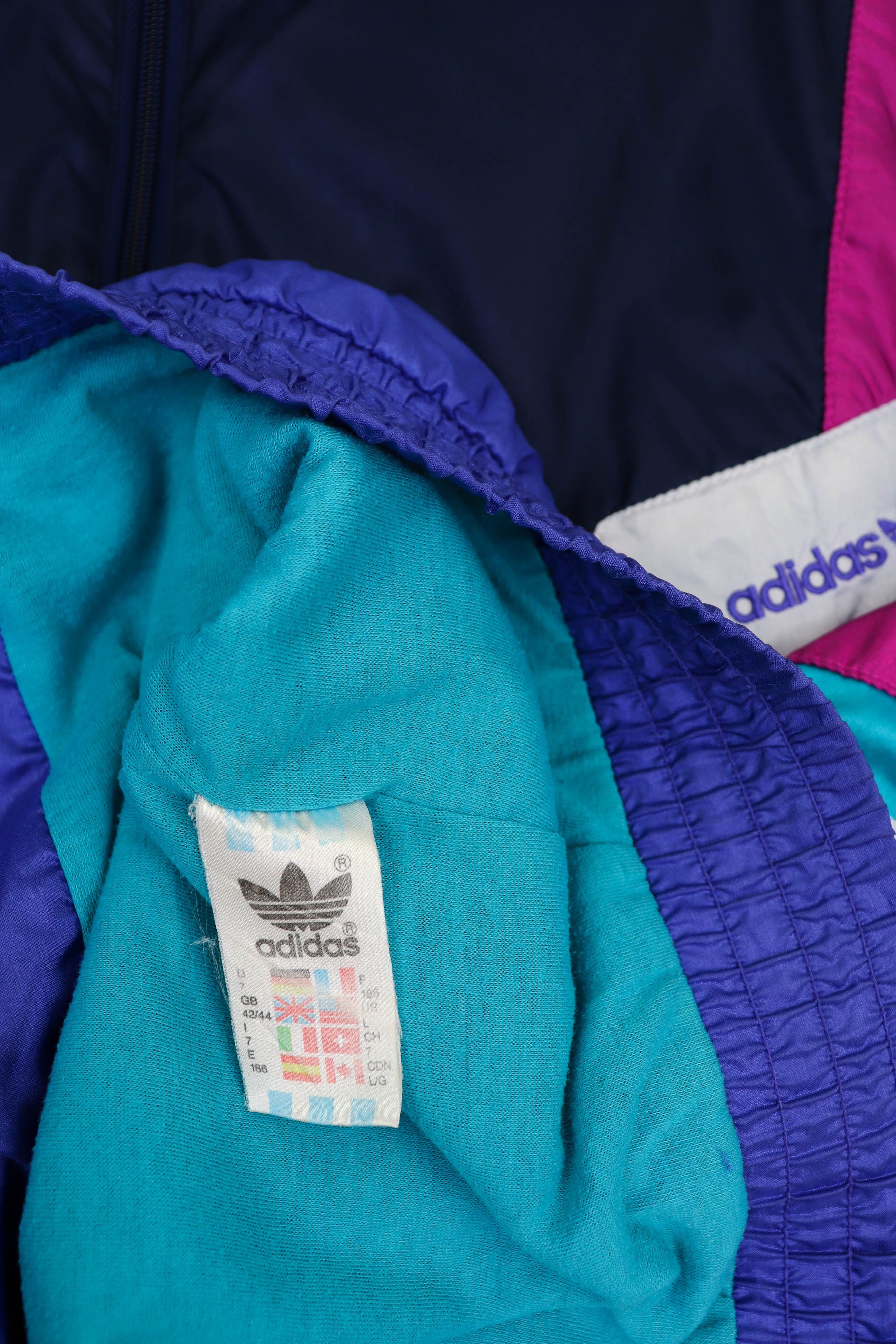 Adidas Adidas Vintage 3 Stripes Oversized Windbreaker Track Jacket Size US XL / EU 56 / 4 - 11 Thumbnail