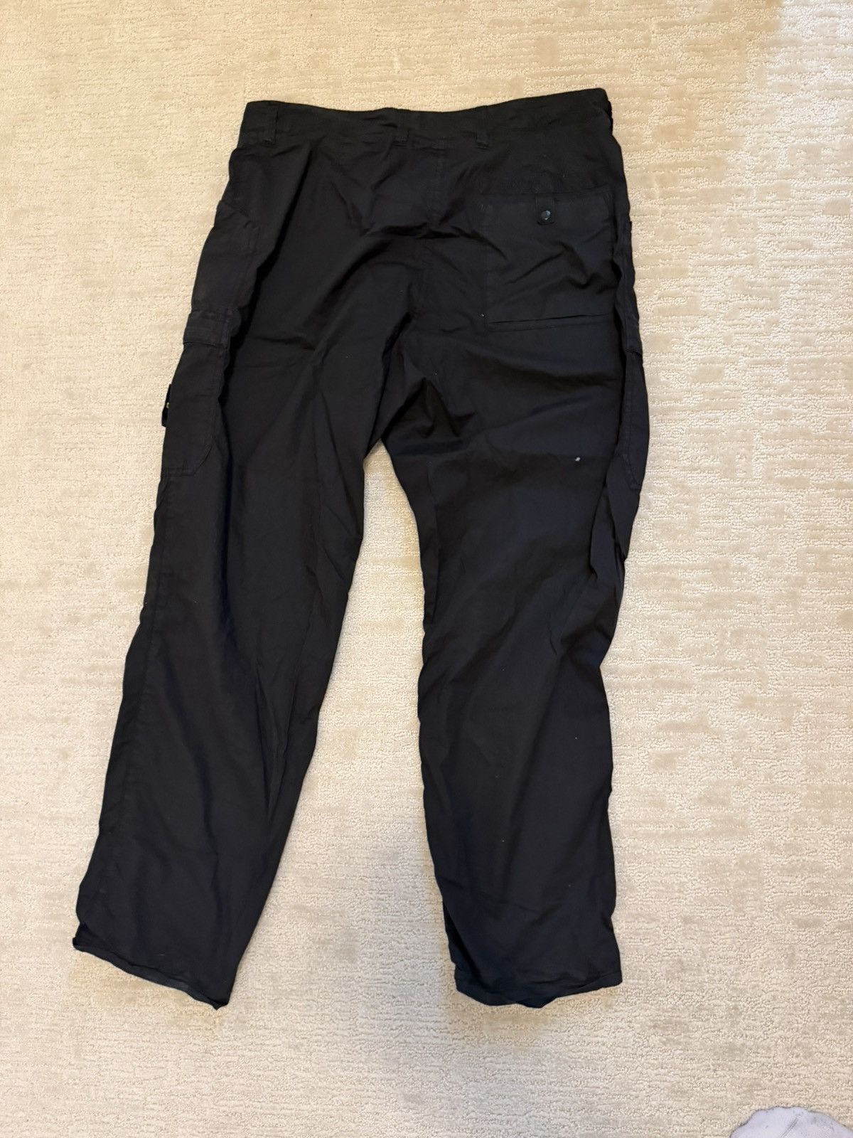 Stone Island Stone Island Black Parachute Cargo Pants Size US 31 - 2 Thumbnail