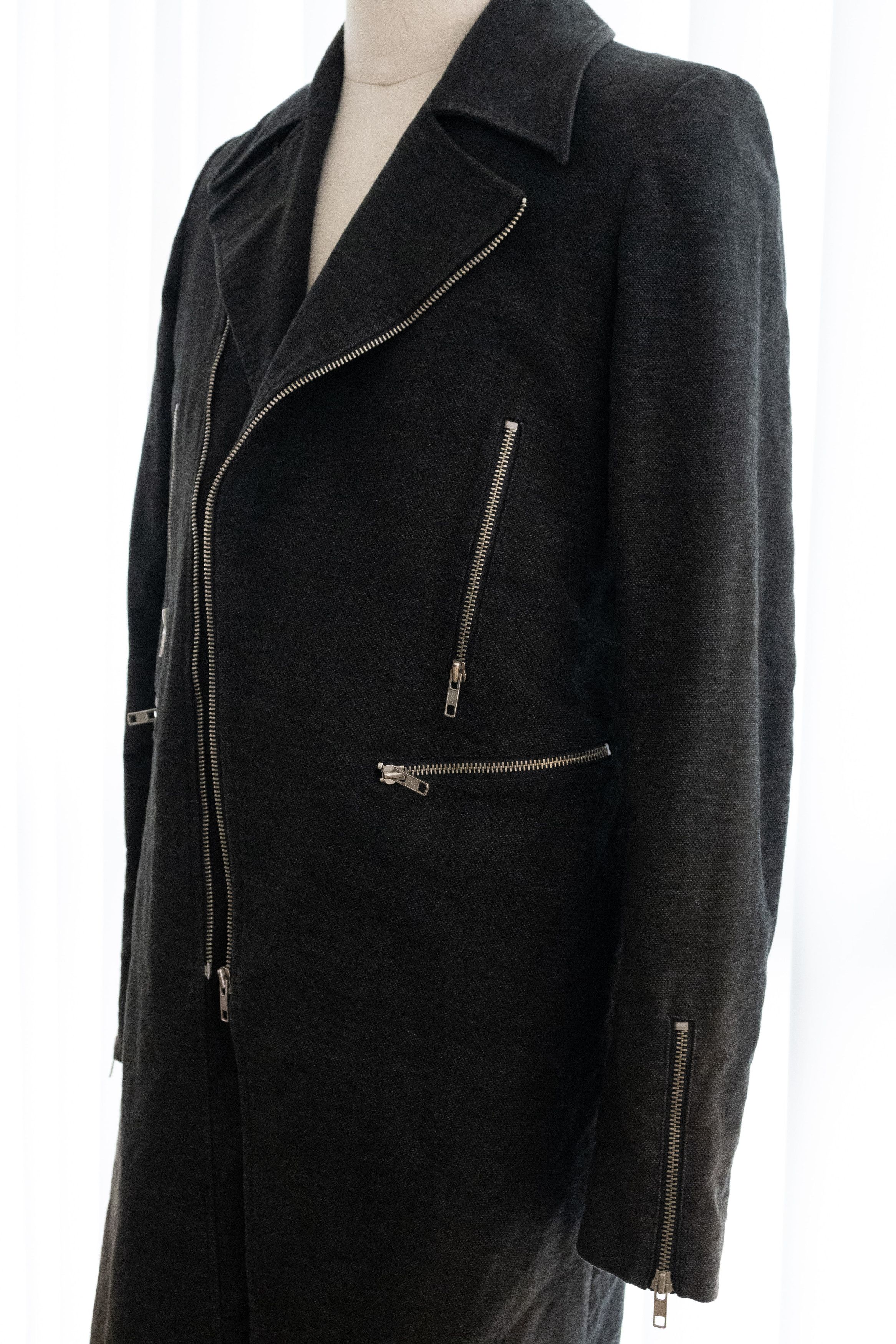 Raf Simons AW1998 Raf Simons “Radioactivity” Biker Coat Size US M / EU 48-50 / 2 - 5 Thumbnail